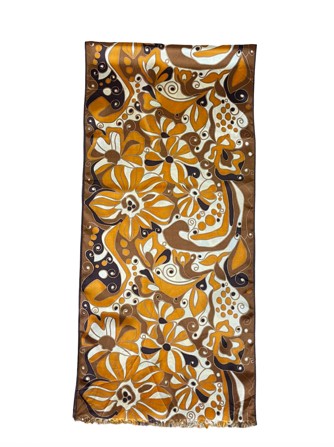 Écharpe 60's à fleurs