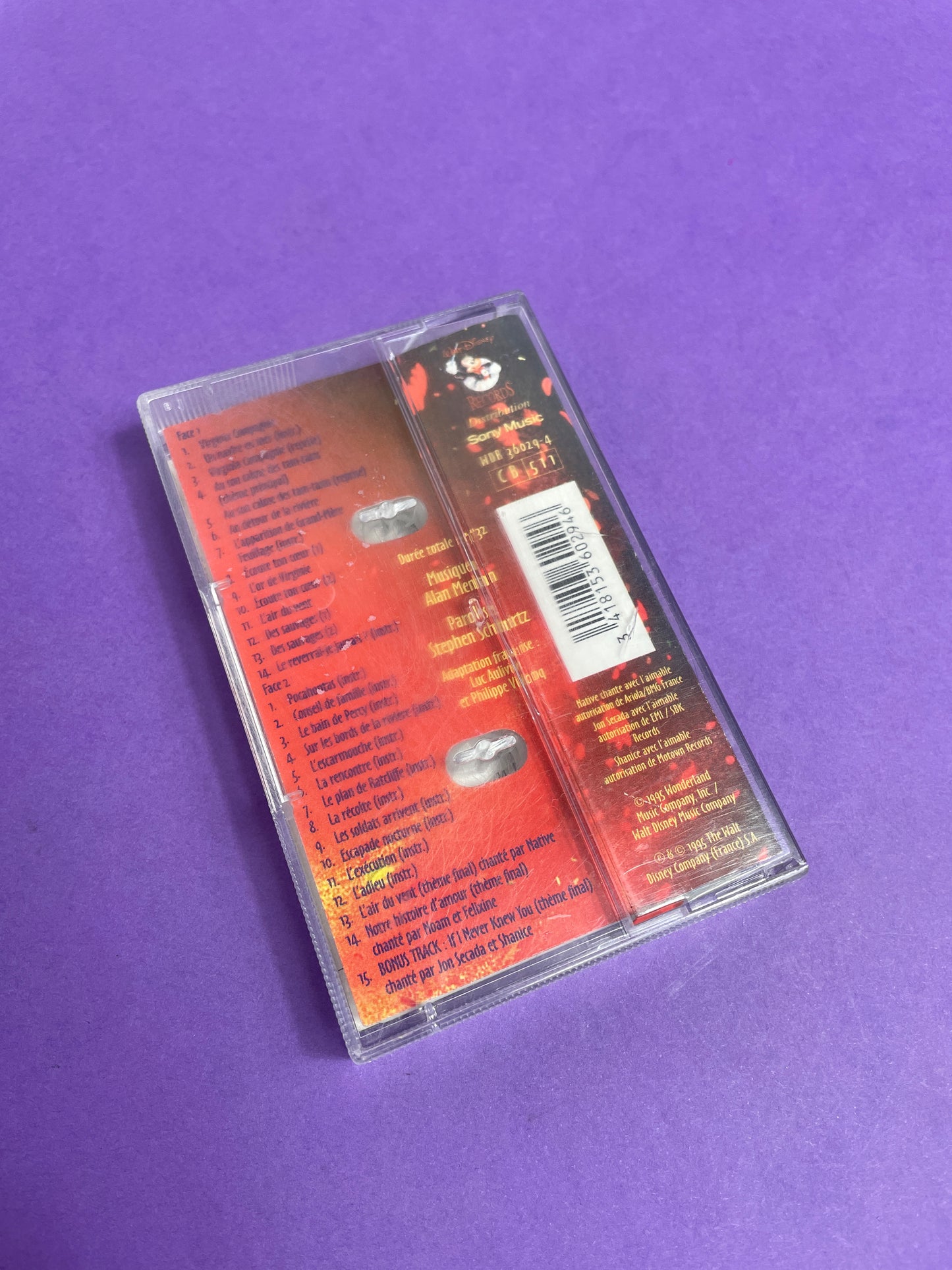 Cassette Pocahontas 1995