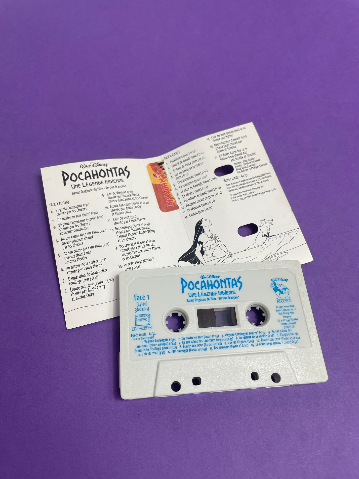 Cassette Pocahontas 1995
