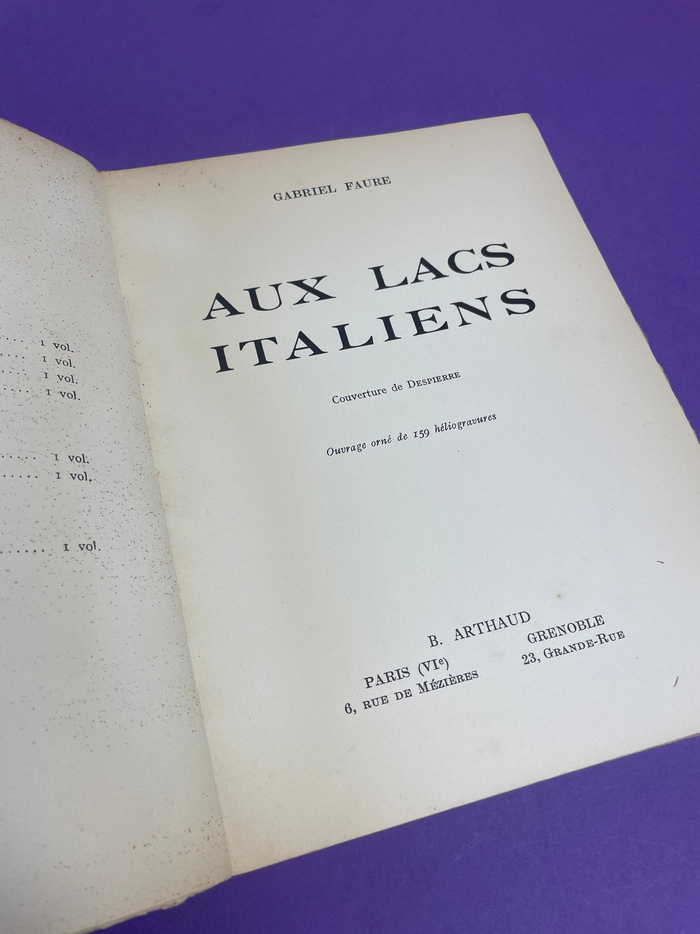 Gabriel Faure, Aux lacs italiens 1951