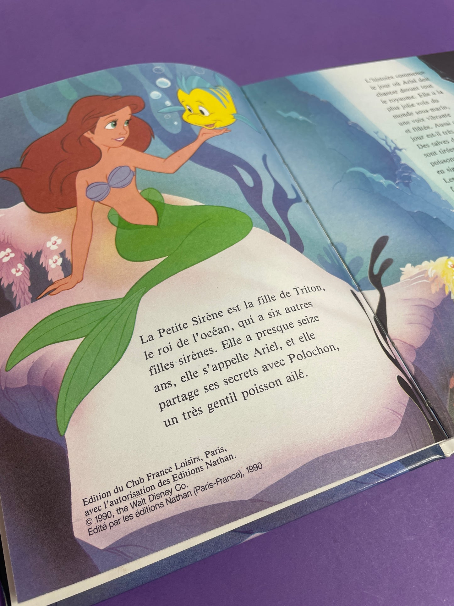 Livre La petite sirène 1990