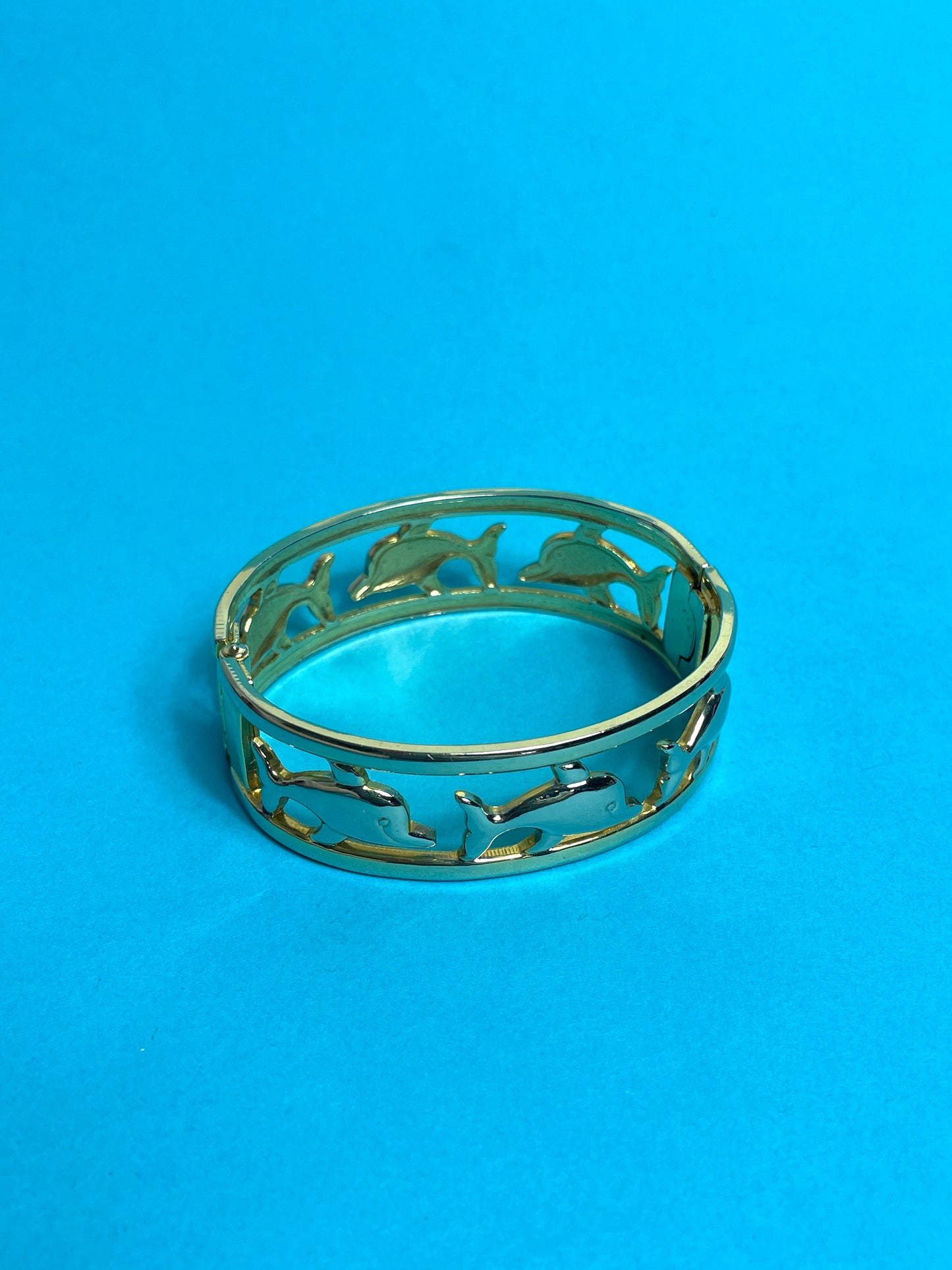 Bracelet dauphins doré
