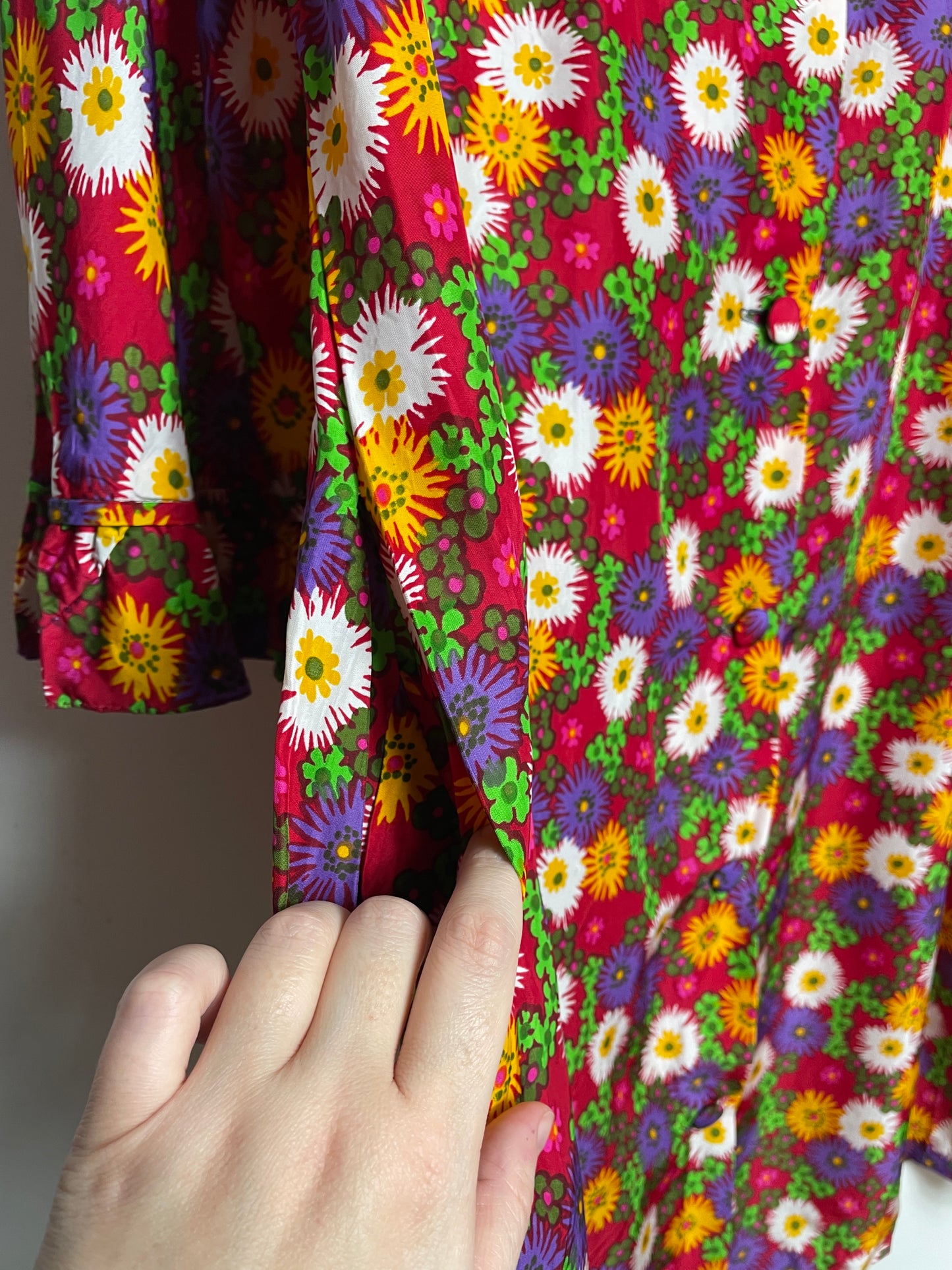 Robe 70's cousue main