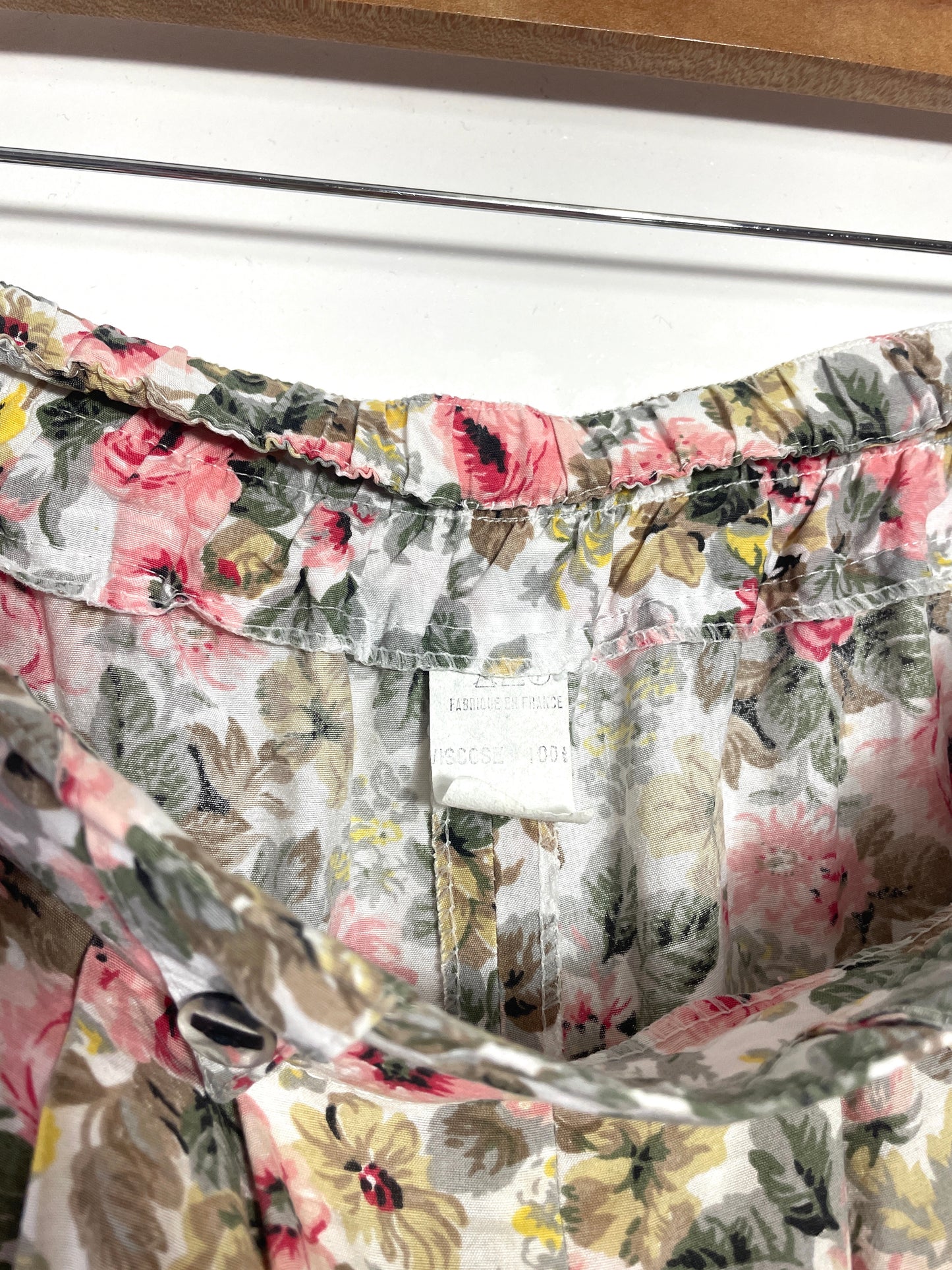 Pantalon 80s à fleurs