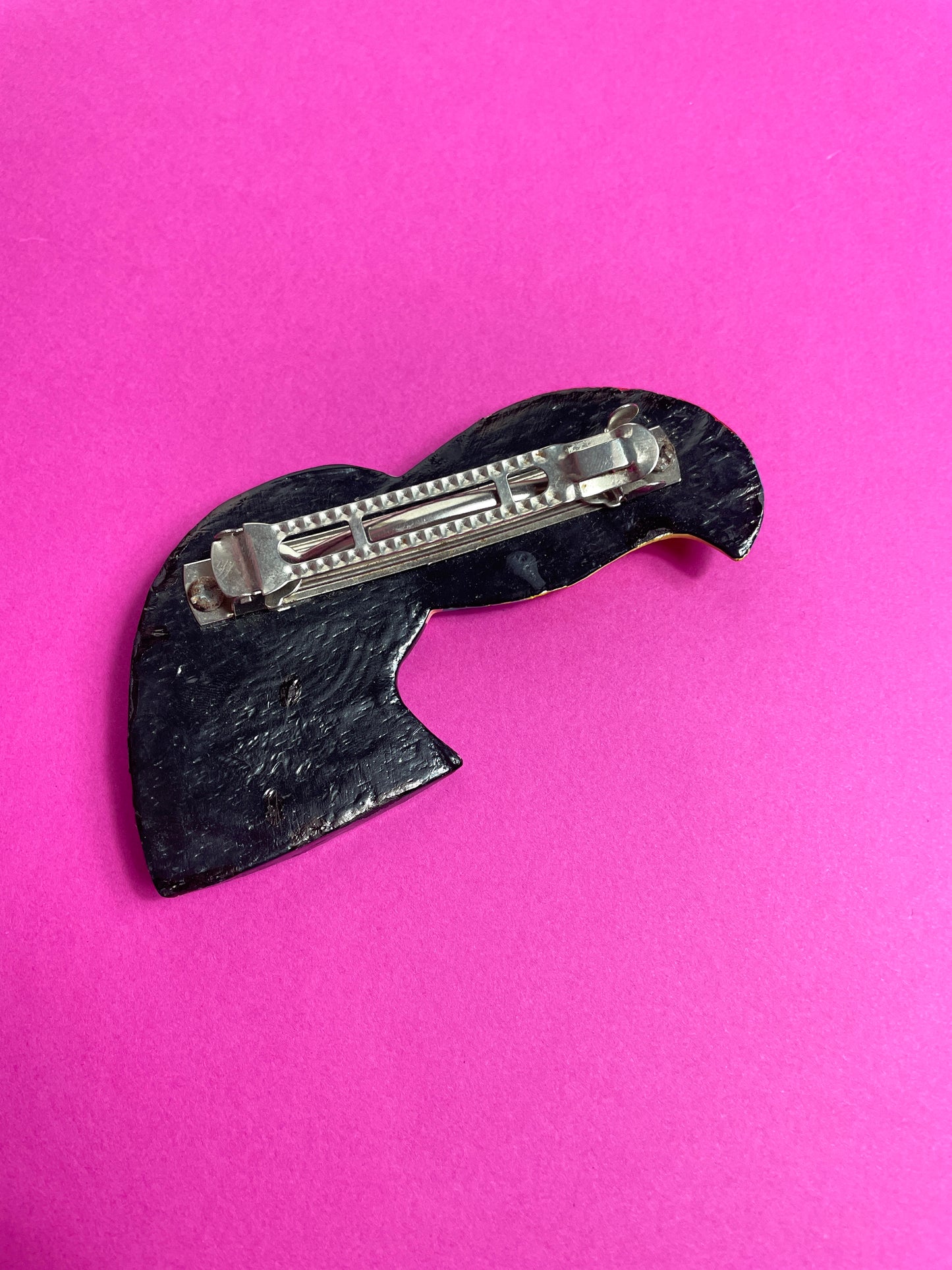 Barrette vintage toucan