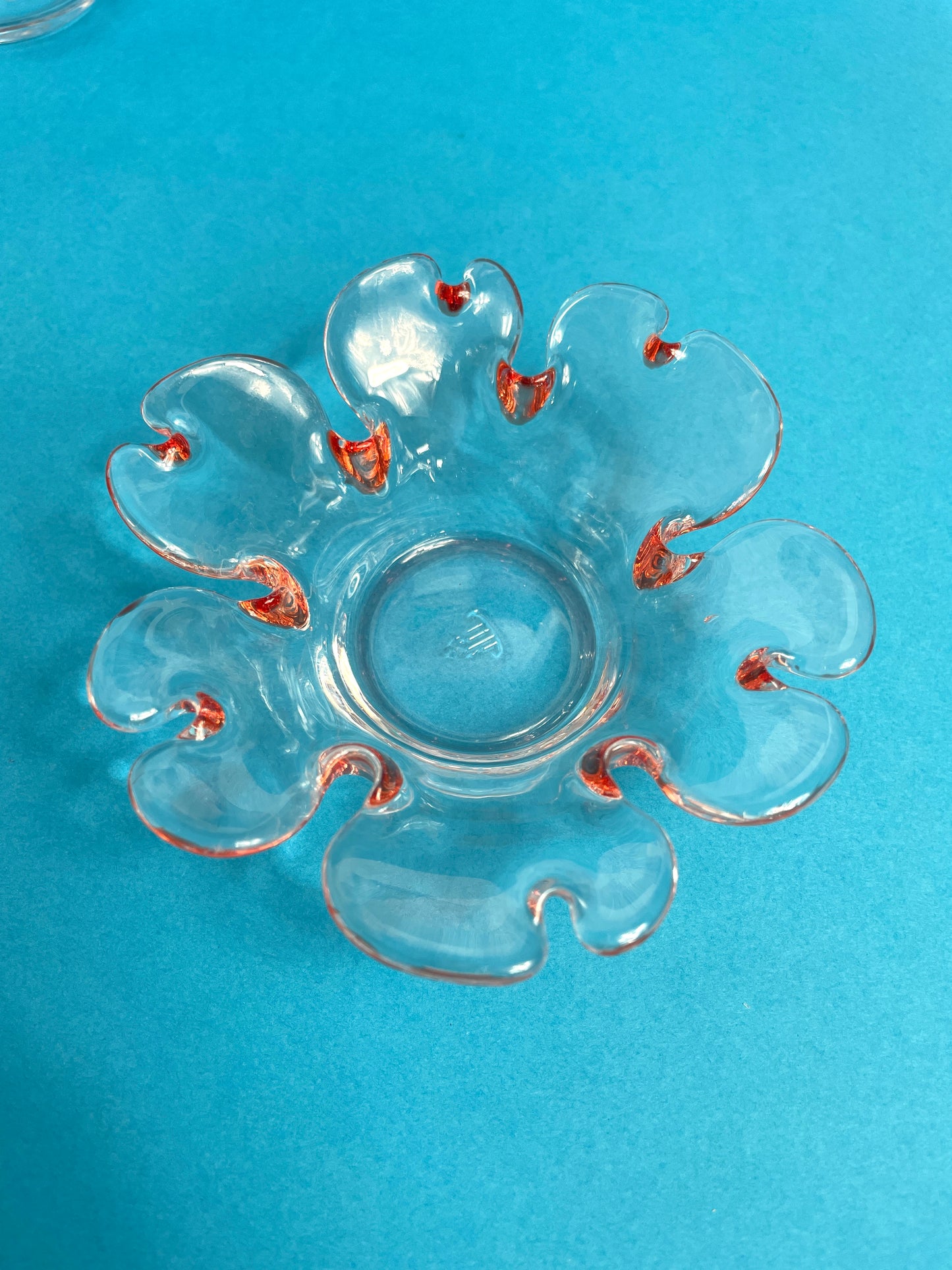 Bougeoirs vintage en verre