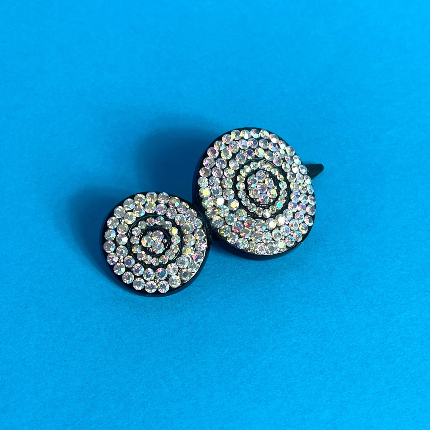 Barrette vintage à strass