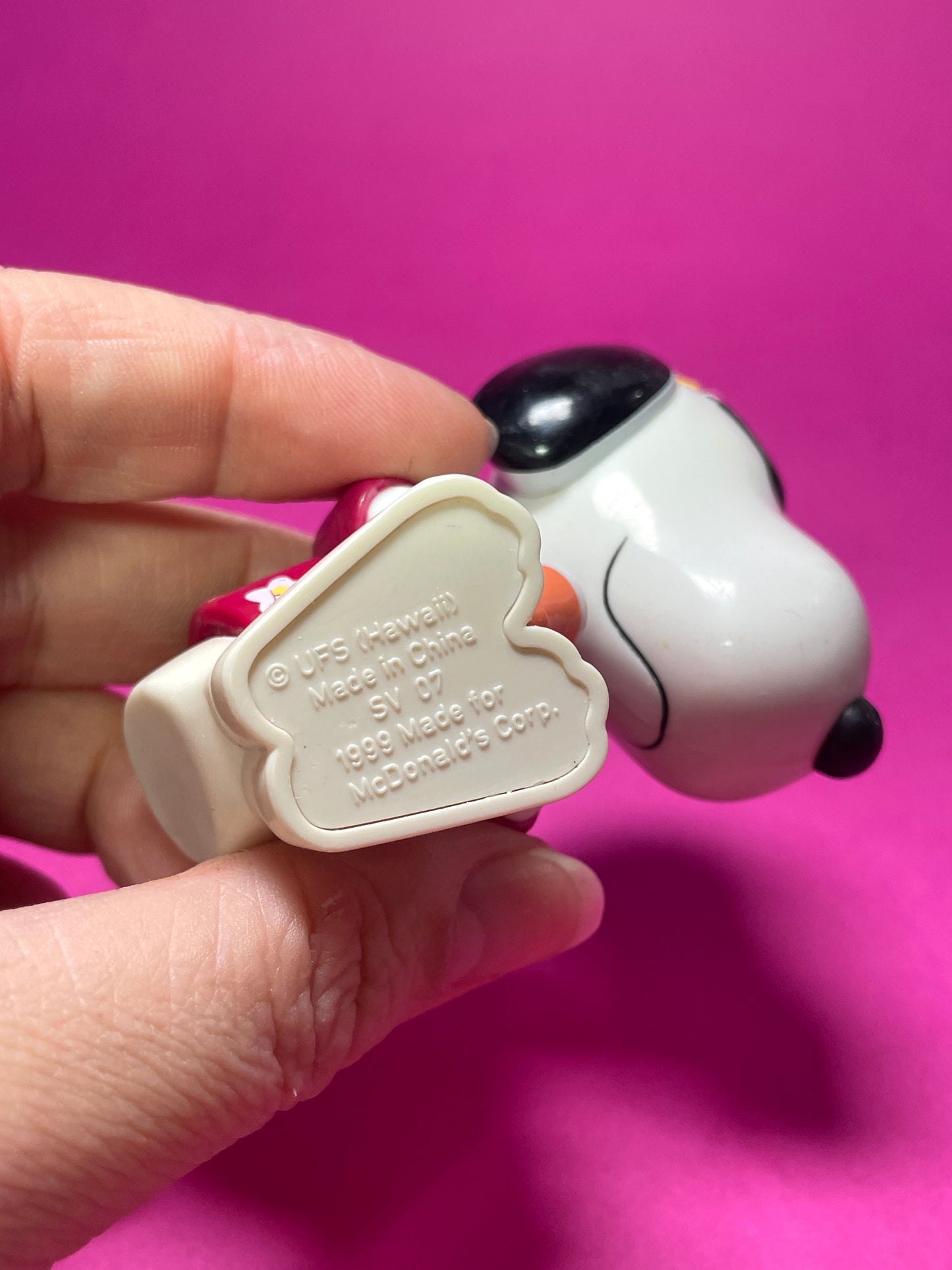 Figurine Snoopy Hawaii McDo 1999