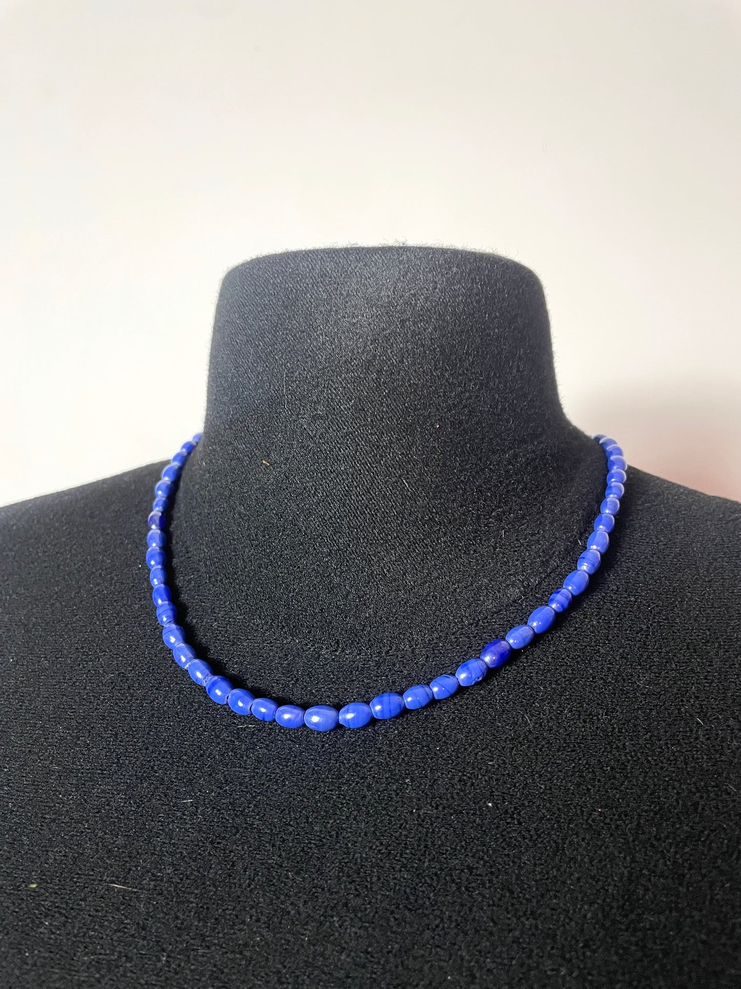 Collier 80s bleu
