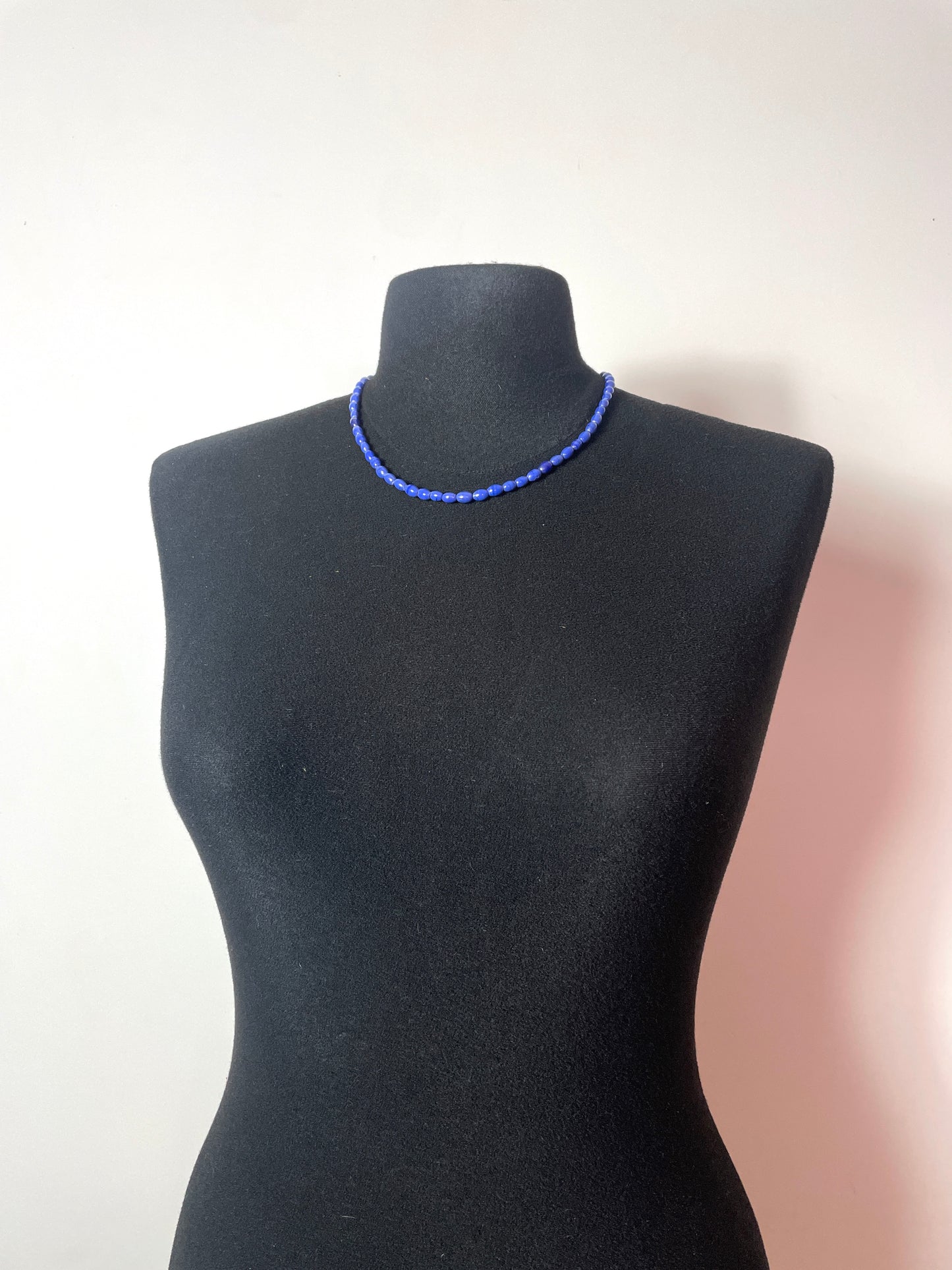Collier 80s bleu