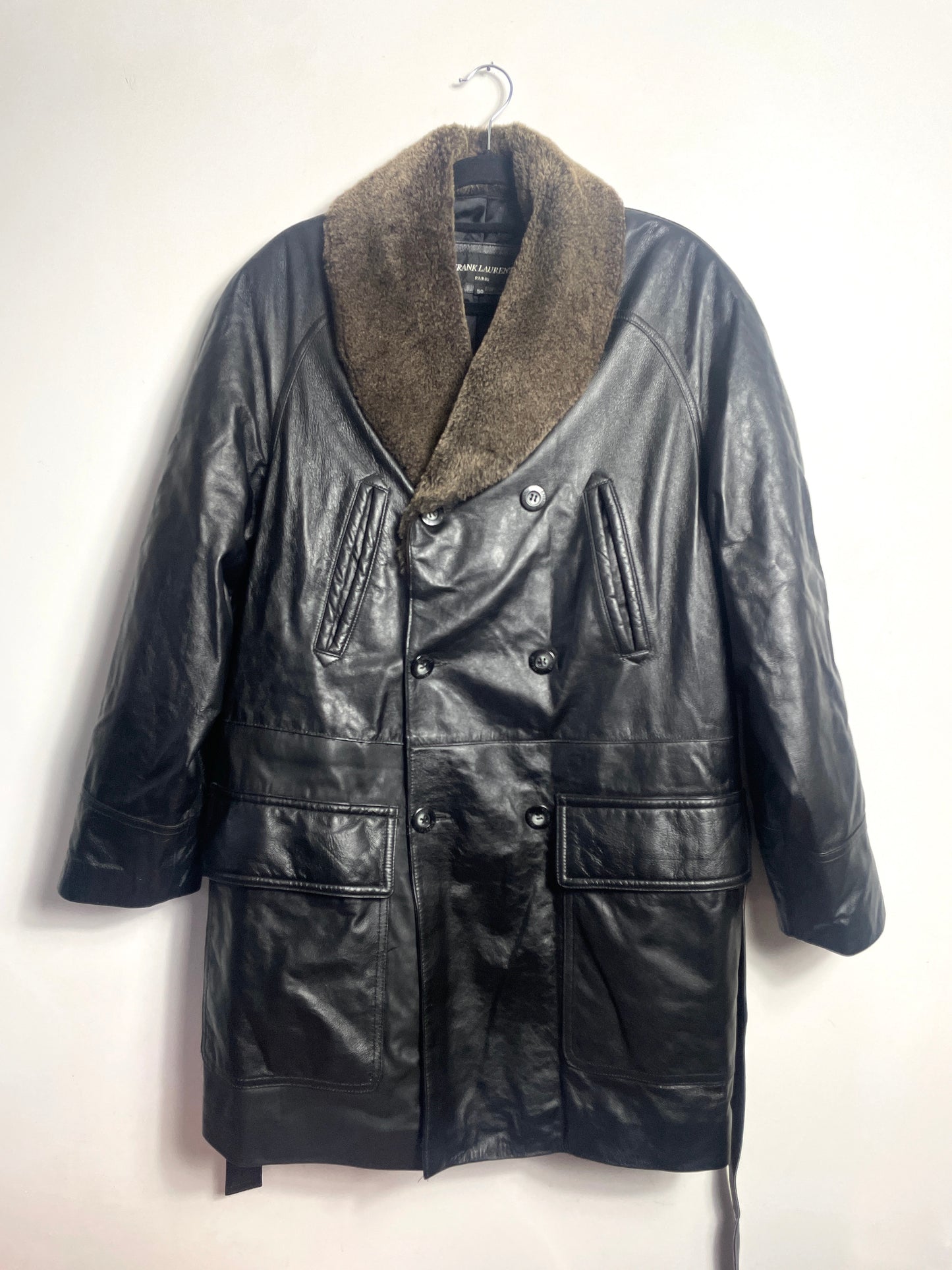 Manteau en cuir L/XL