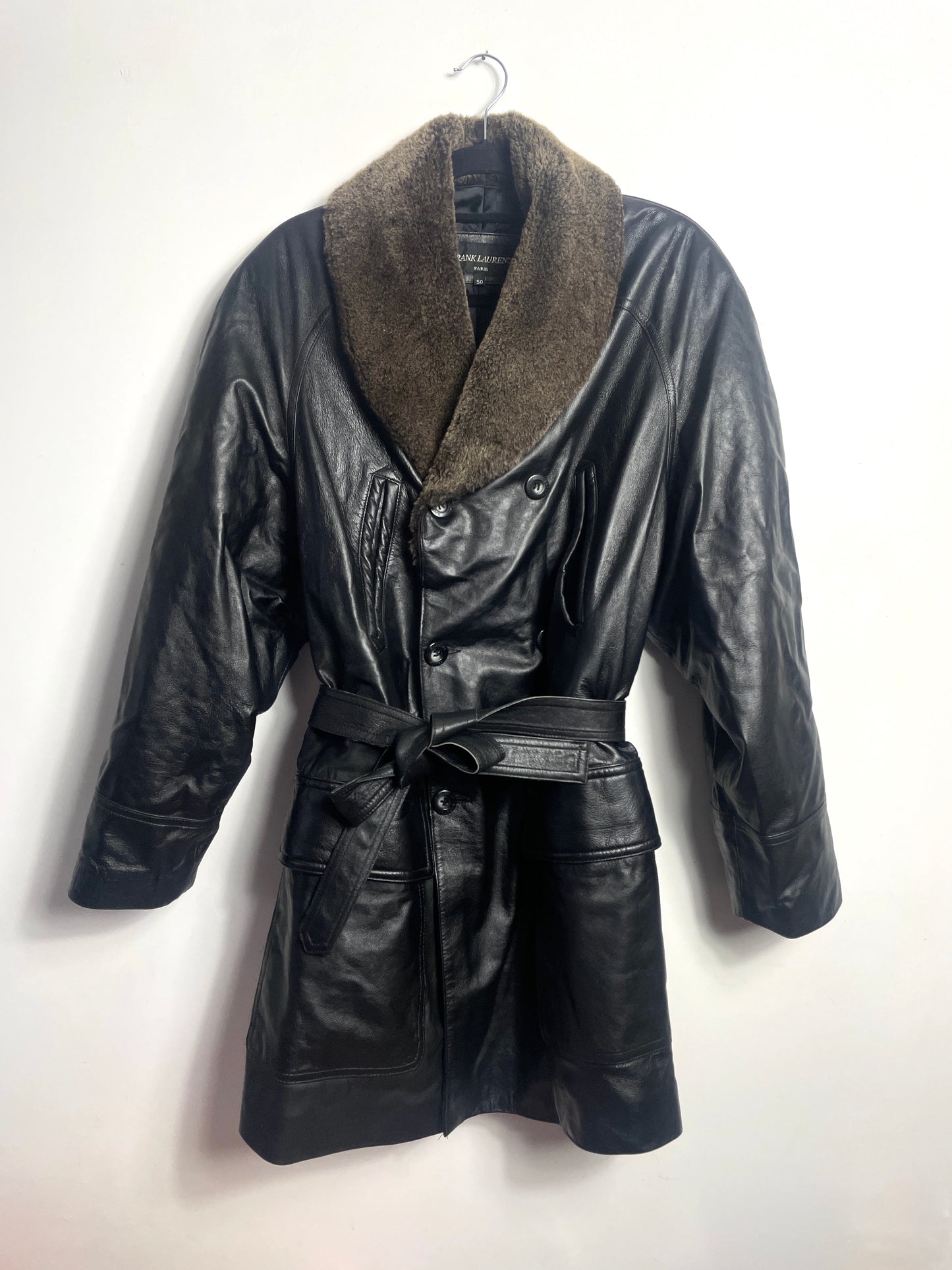 Manteau en cuir L/XL