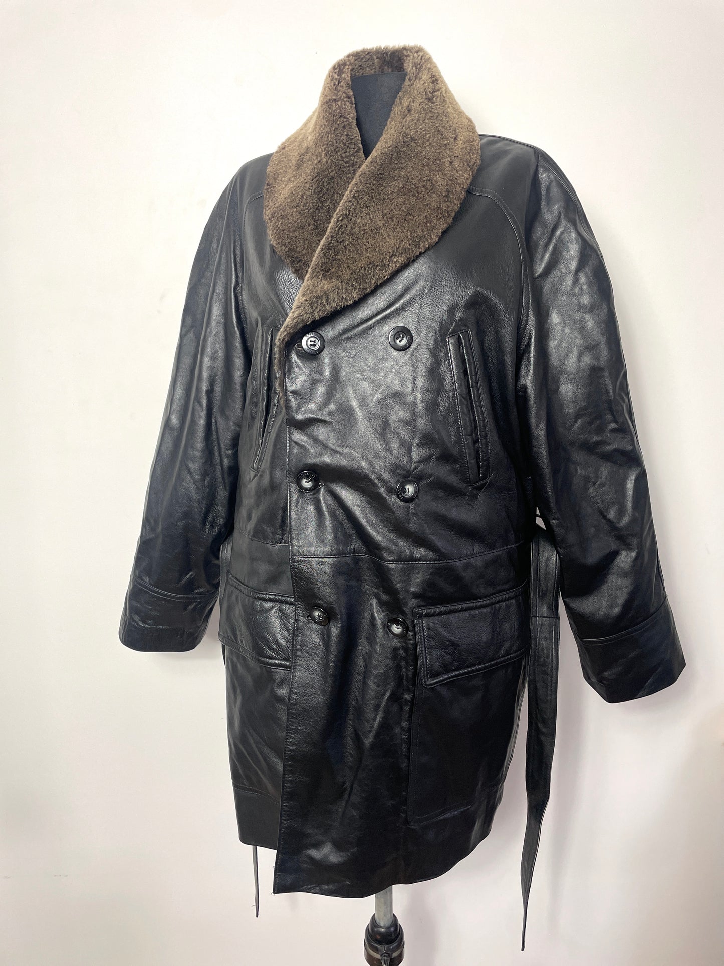 Manteau en cuir L/XL
