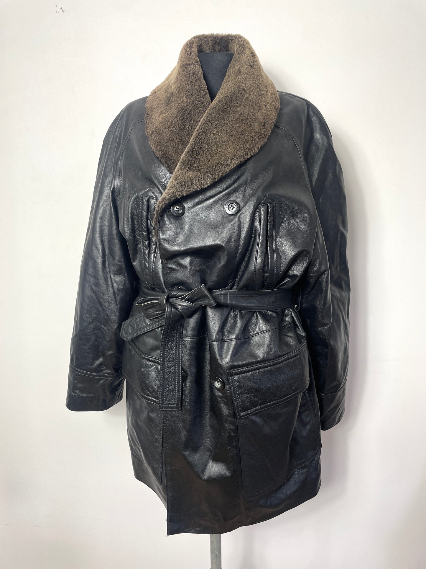 Manteau en cuir L/XL