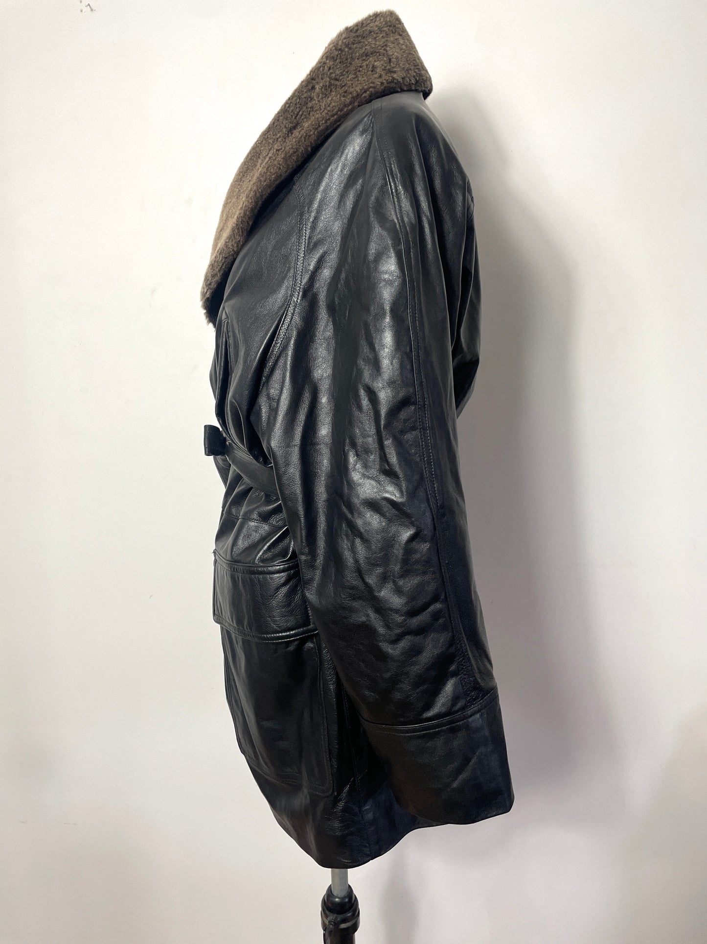 Manteau en cuir L/XL