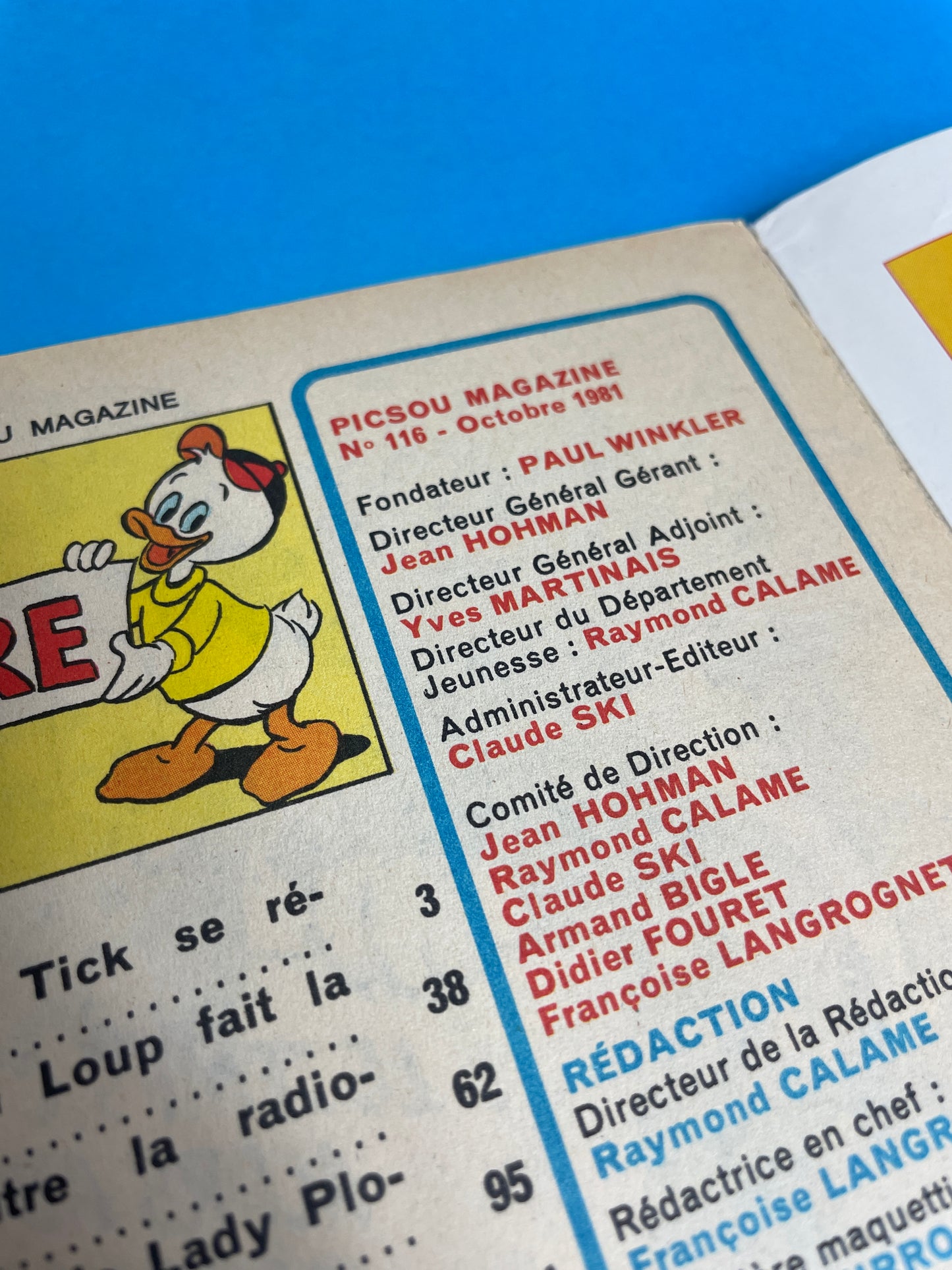 Picsou Magazine 1981
