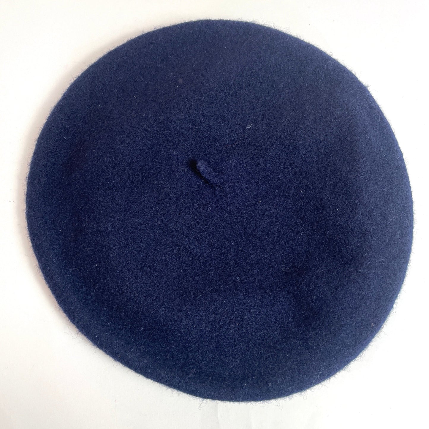 Béret marine en laine