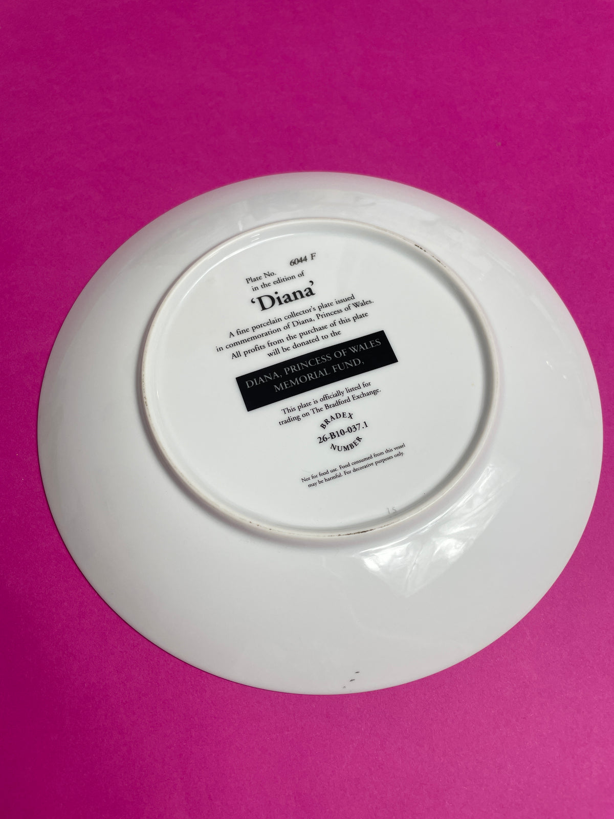Assiette Lady Di