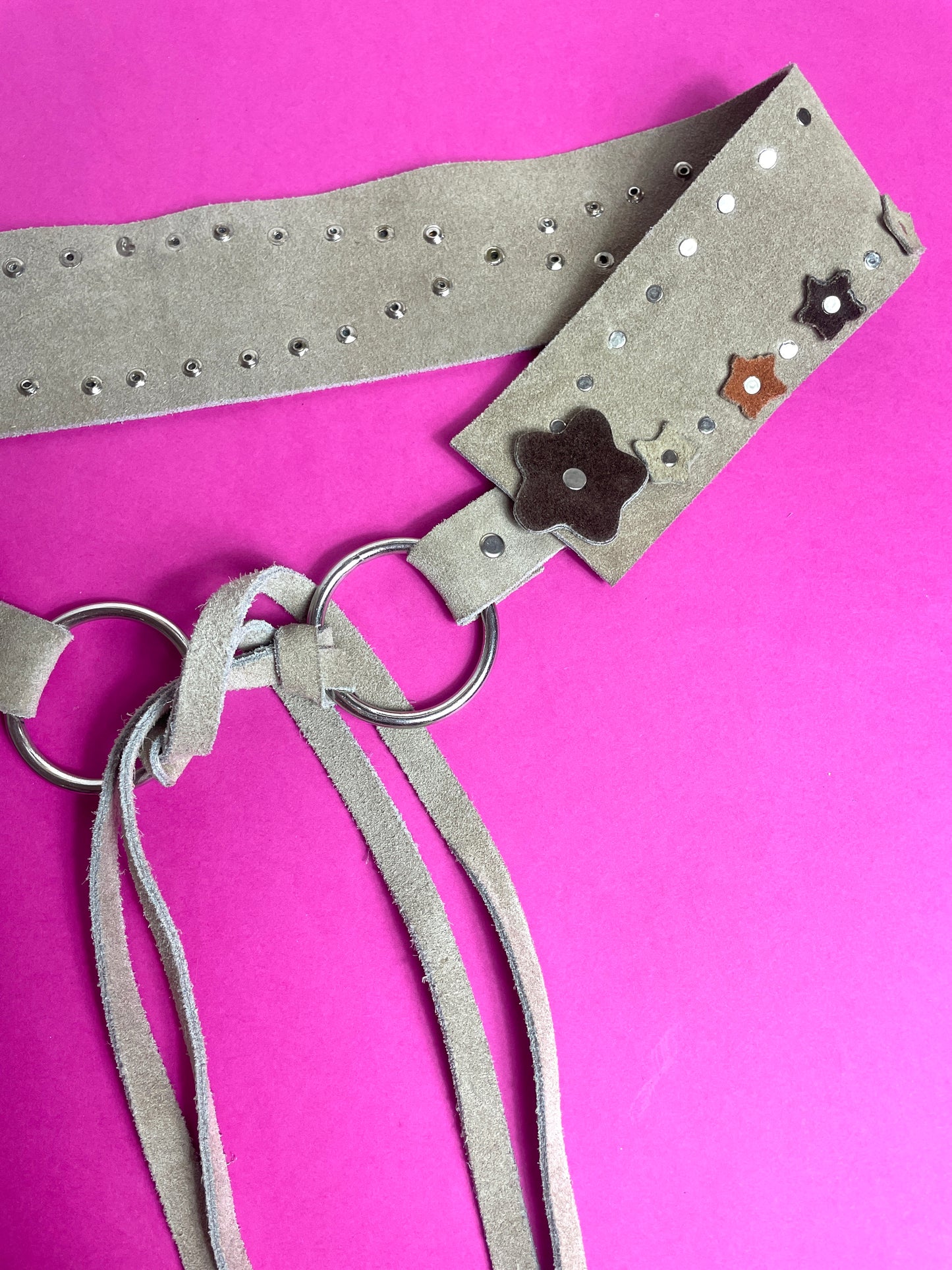 Ceinture y2k en daim