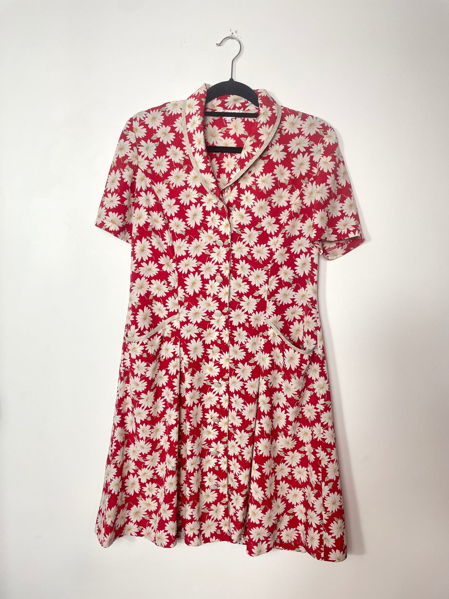 Robe 80s à fleurs