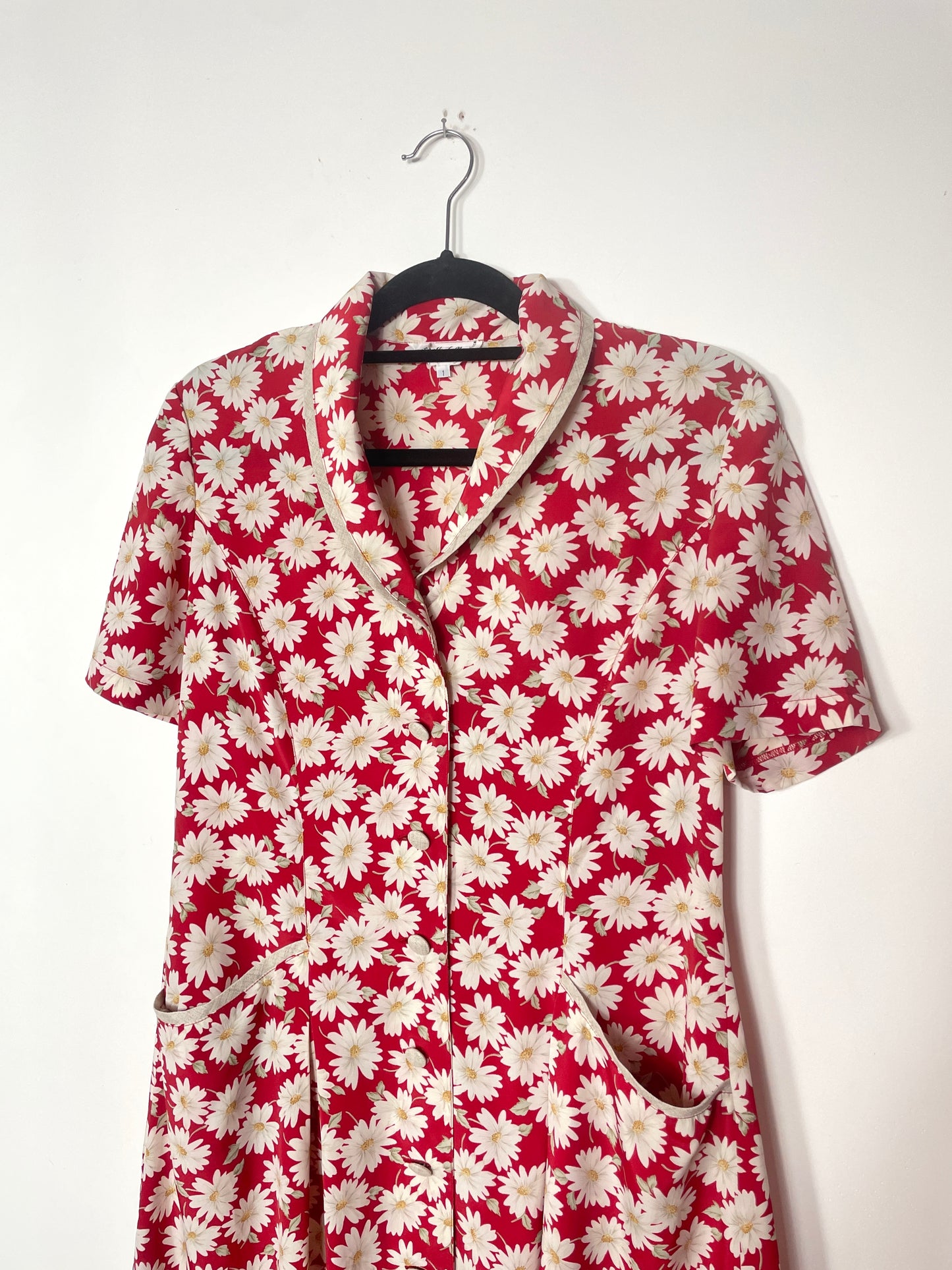 Robe 80s à fleurs