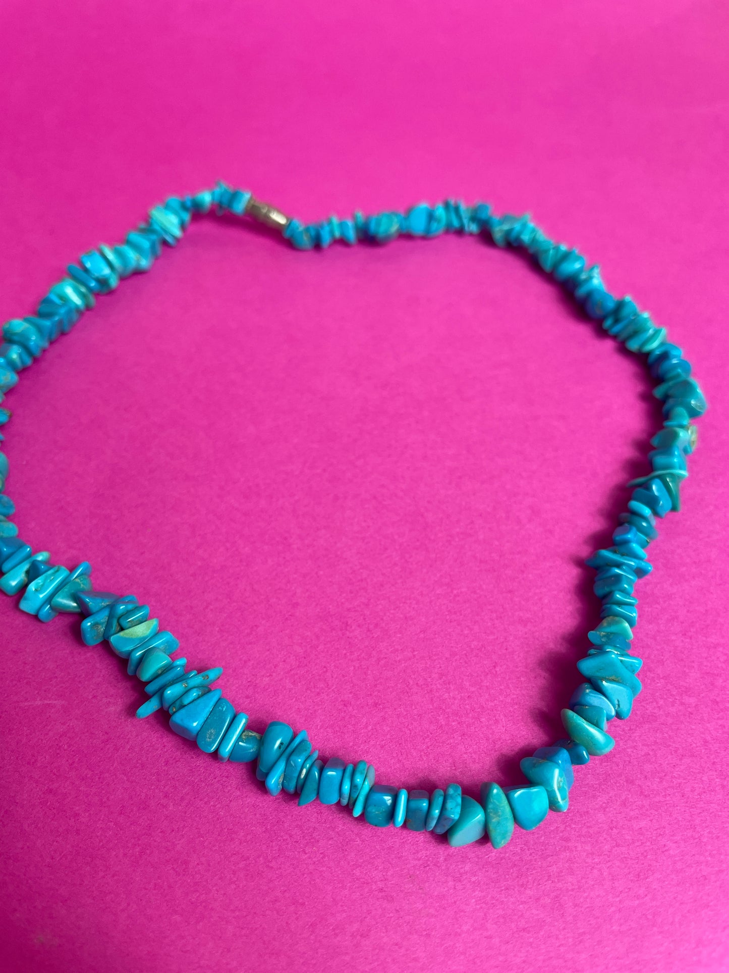 Collier ras du cou turquoise