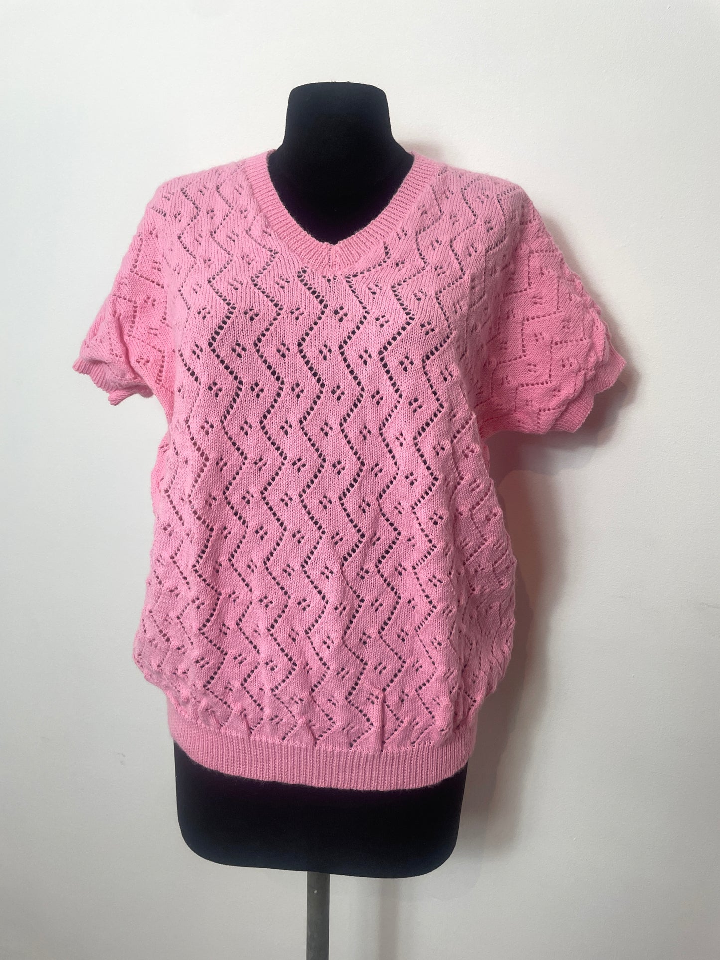 Top en maille rose