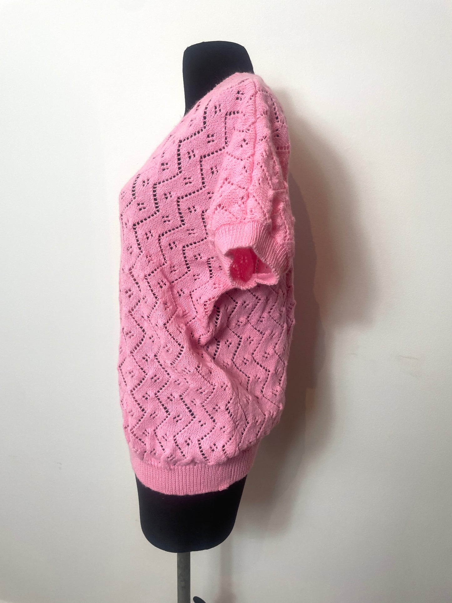 Top en maille rose