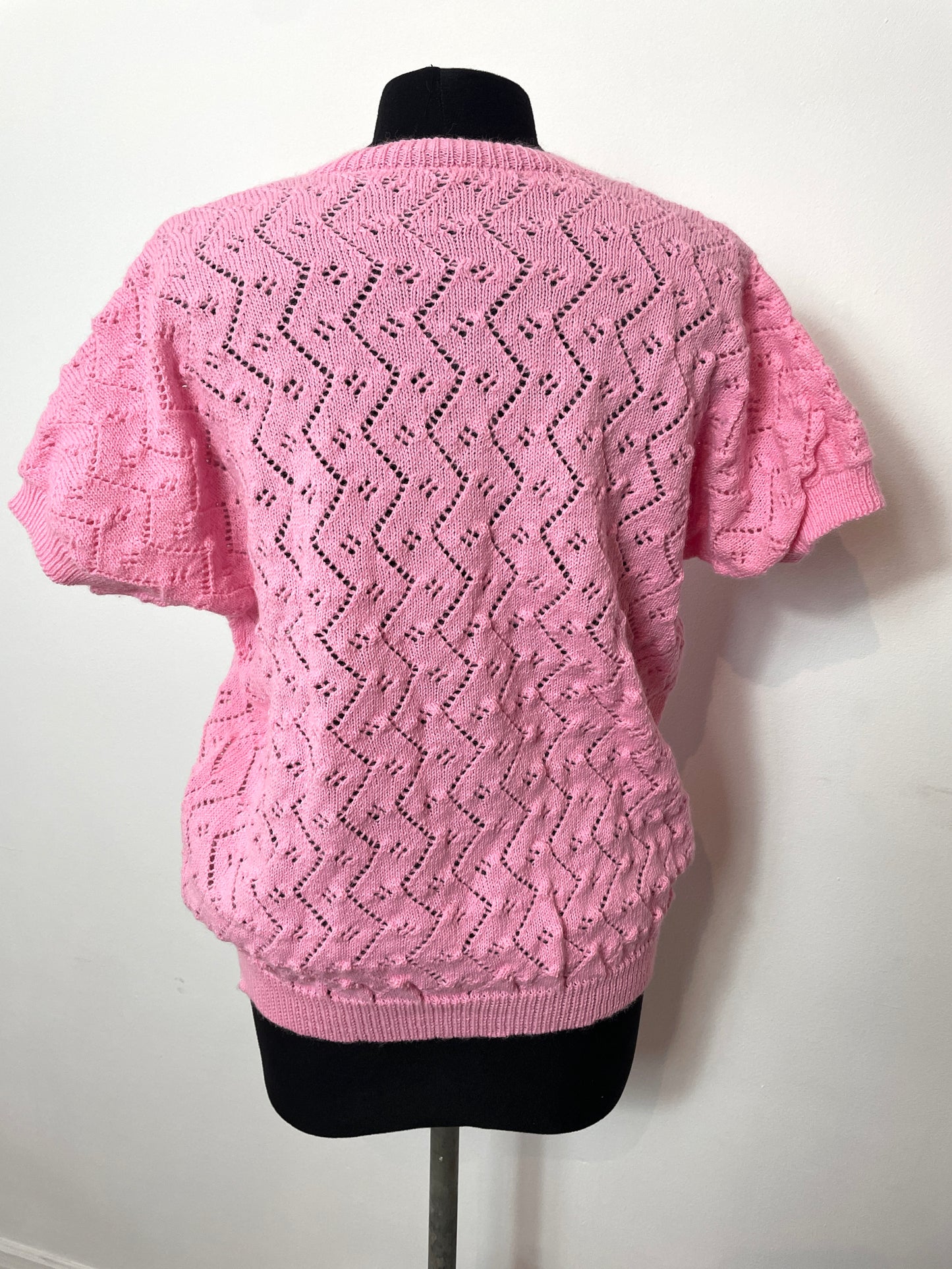 Top en maille rose