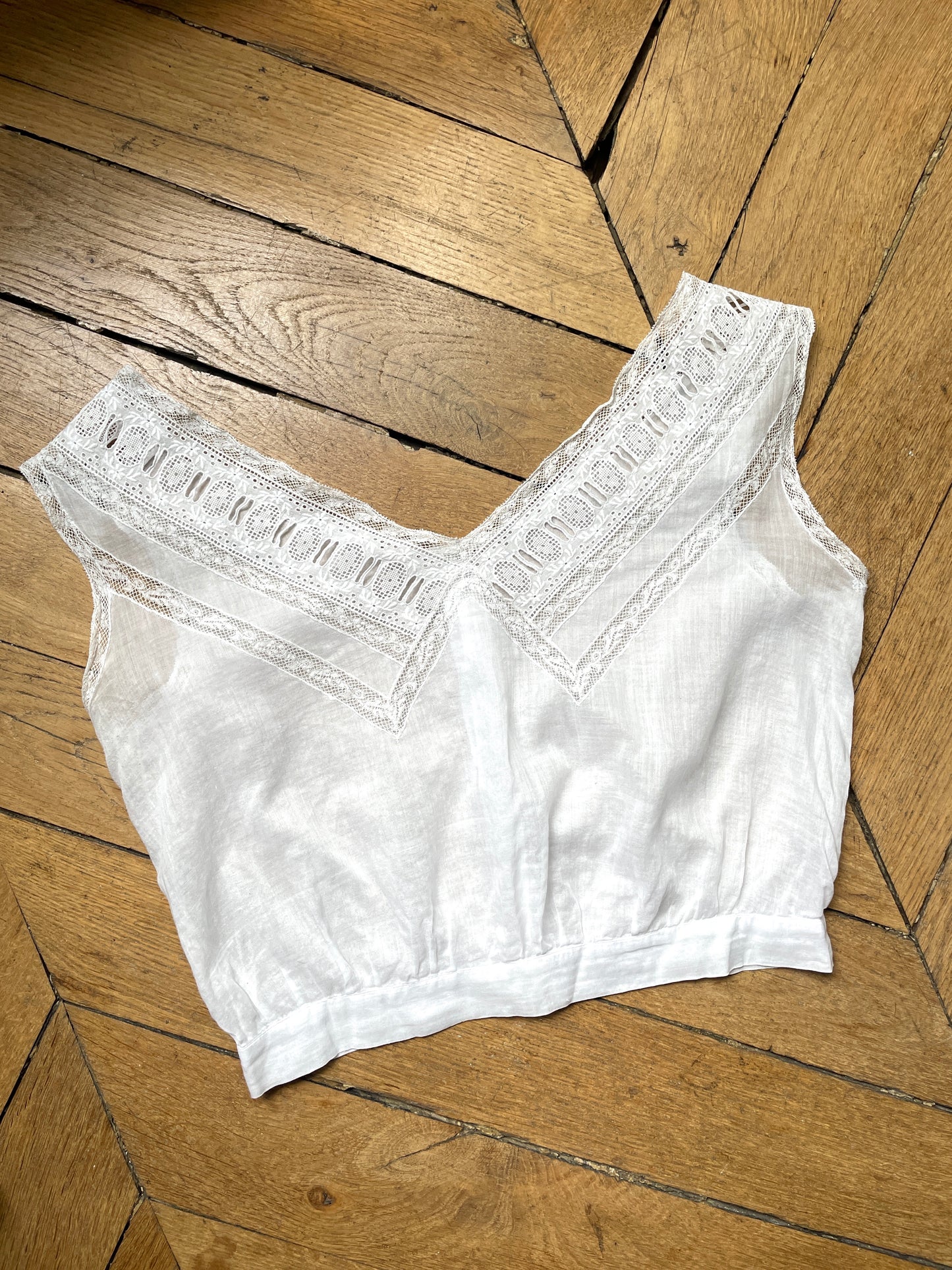Bustier coton début XXème