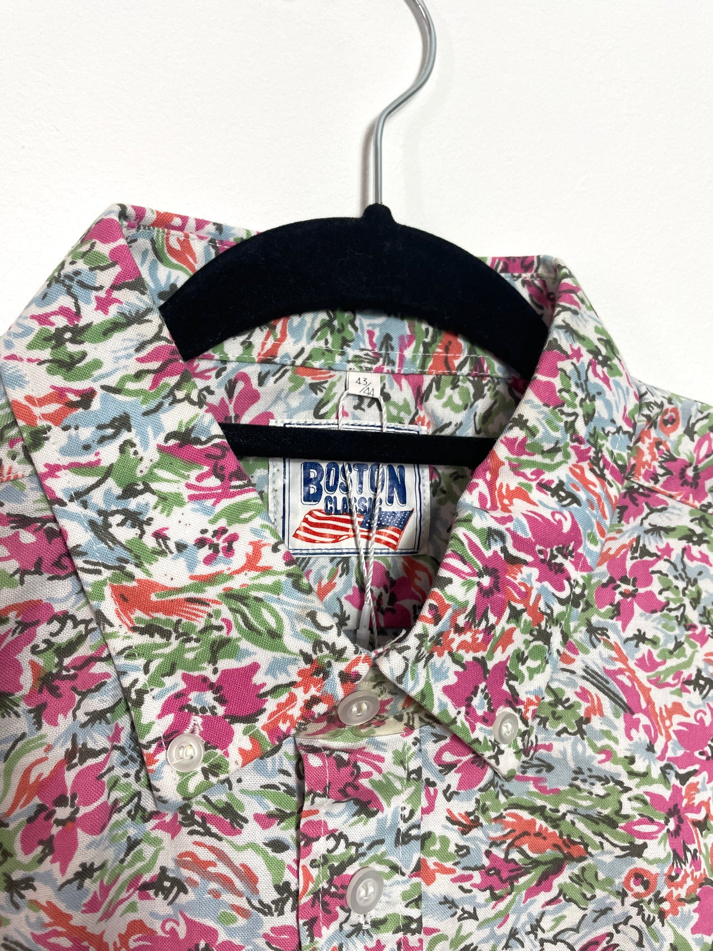 Chemise deadstock à fleurs