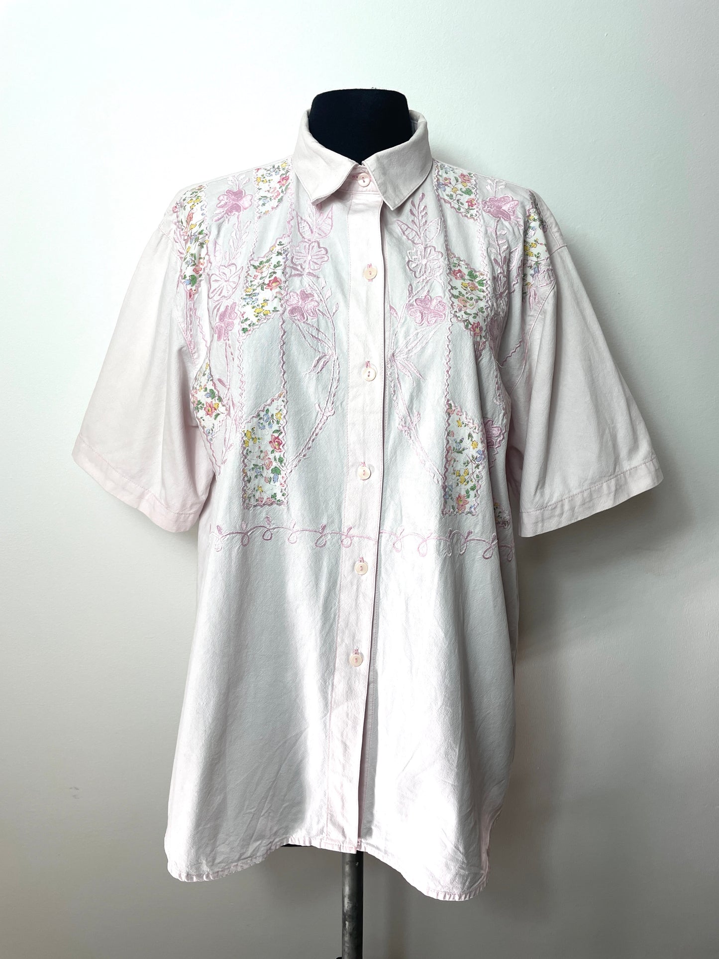 Chemise vintage rose