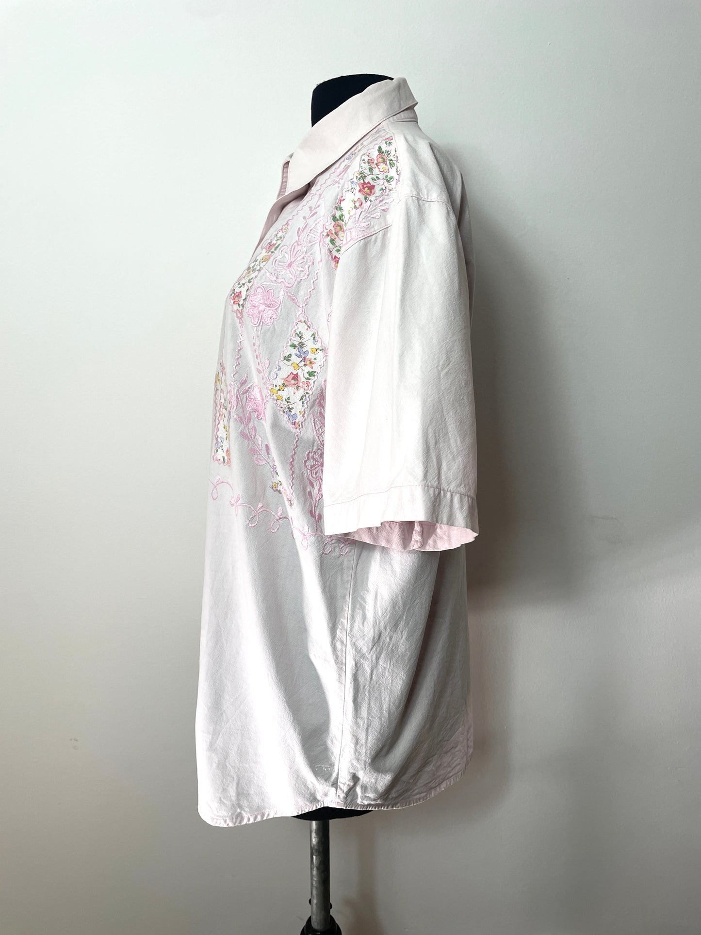 Chemise vintage rose