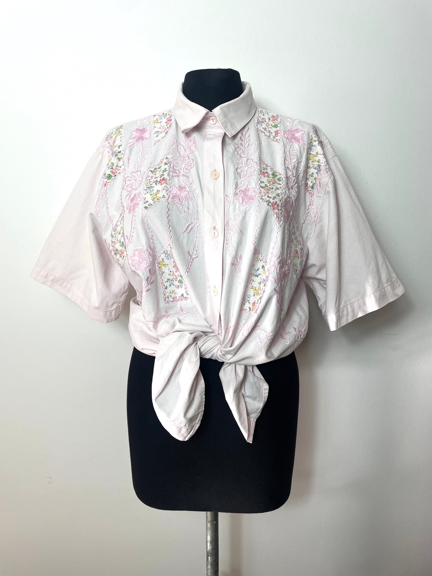 Chemise vintage rose