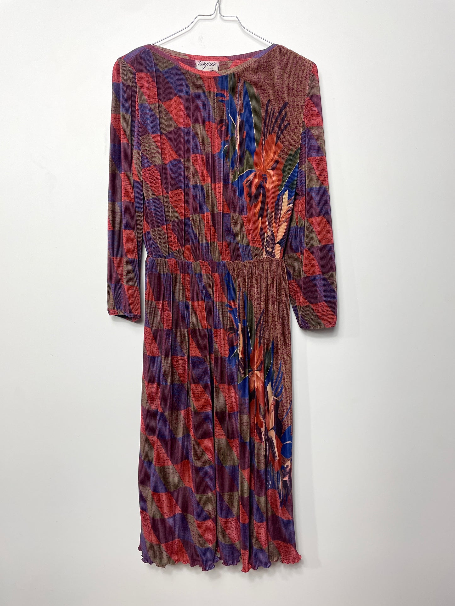 Robe vintage plissée