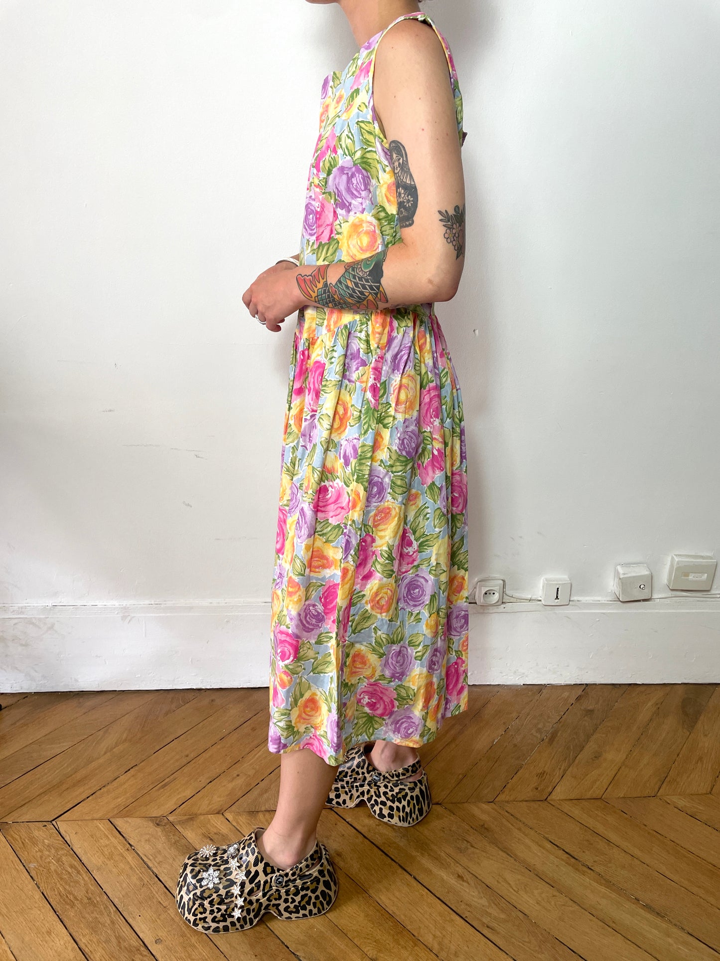 Robe 90s à fleurs