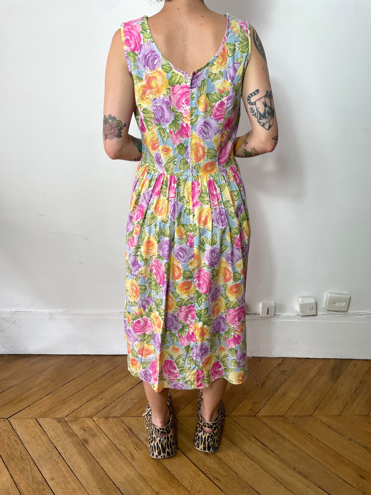 Robe 90s à fleurs
