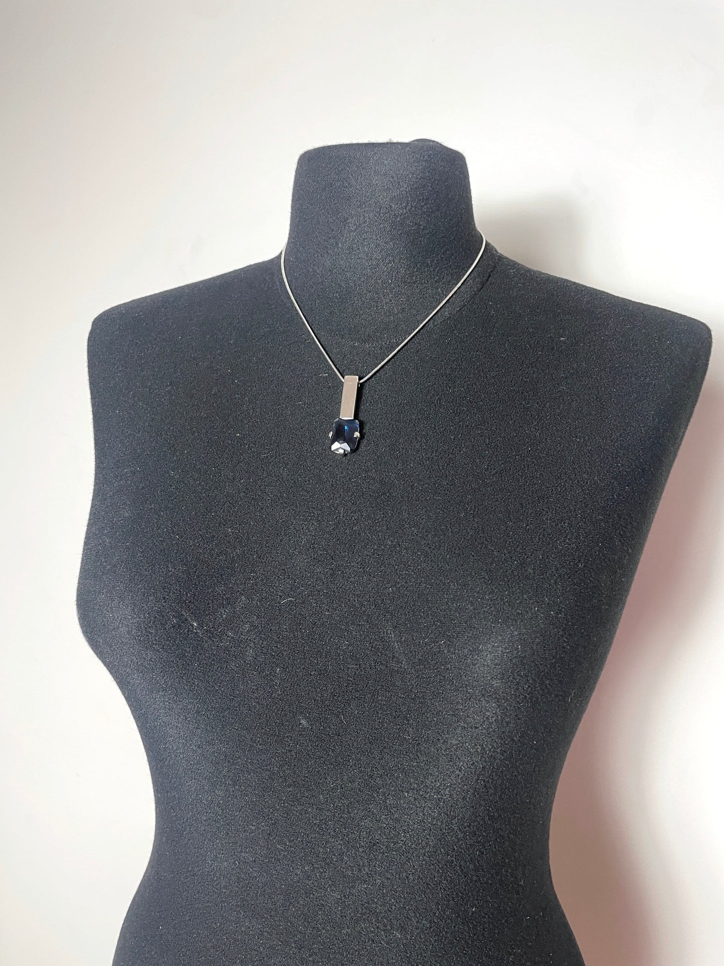 Collier 90's argenté