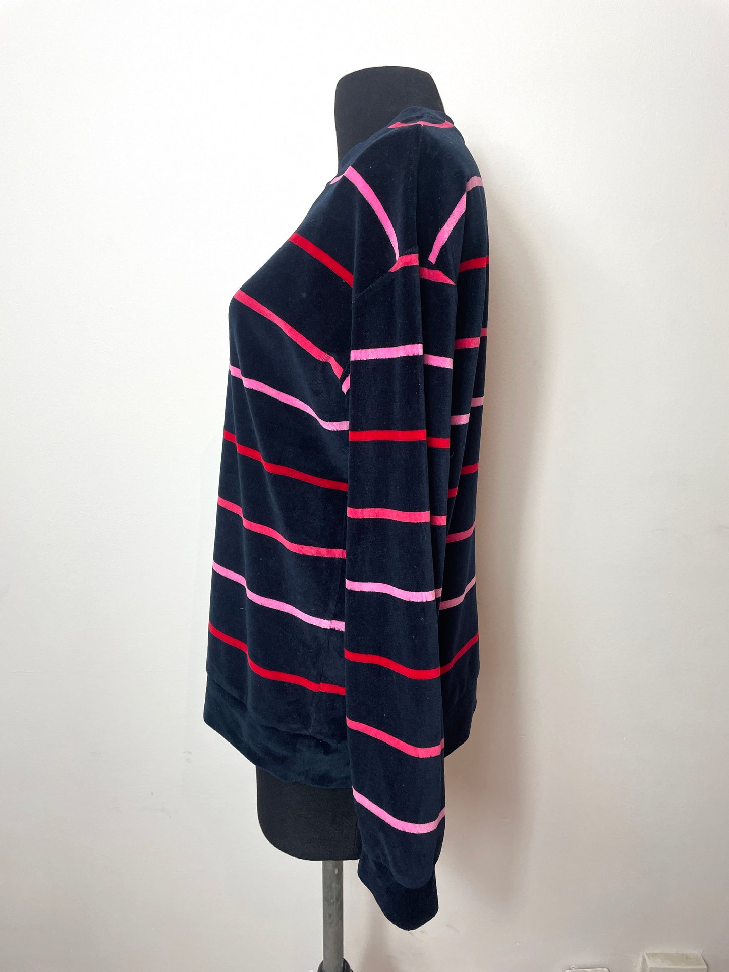 Sweat en velours rayé