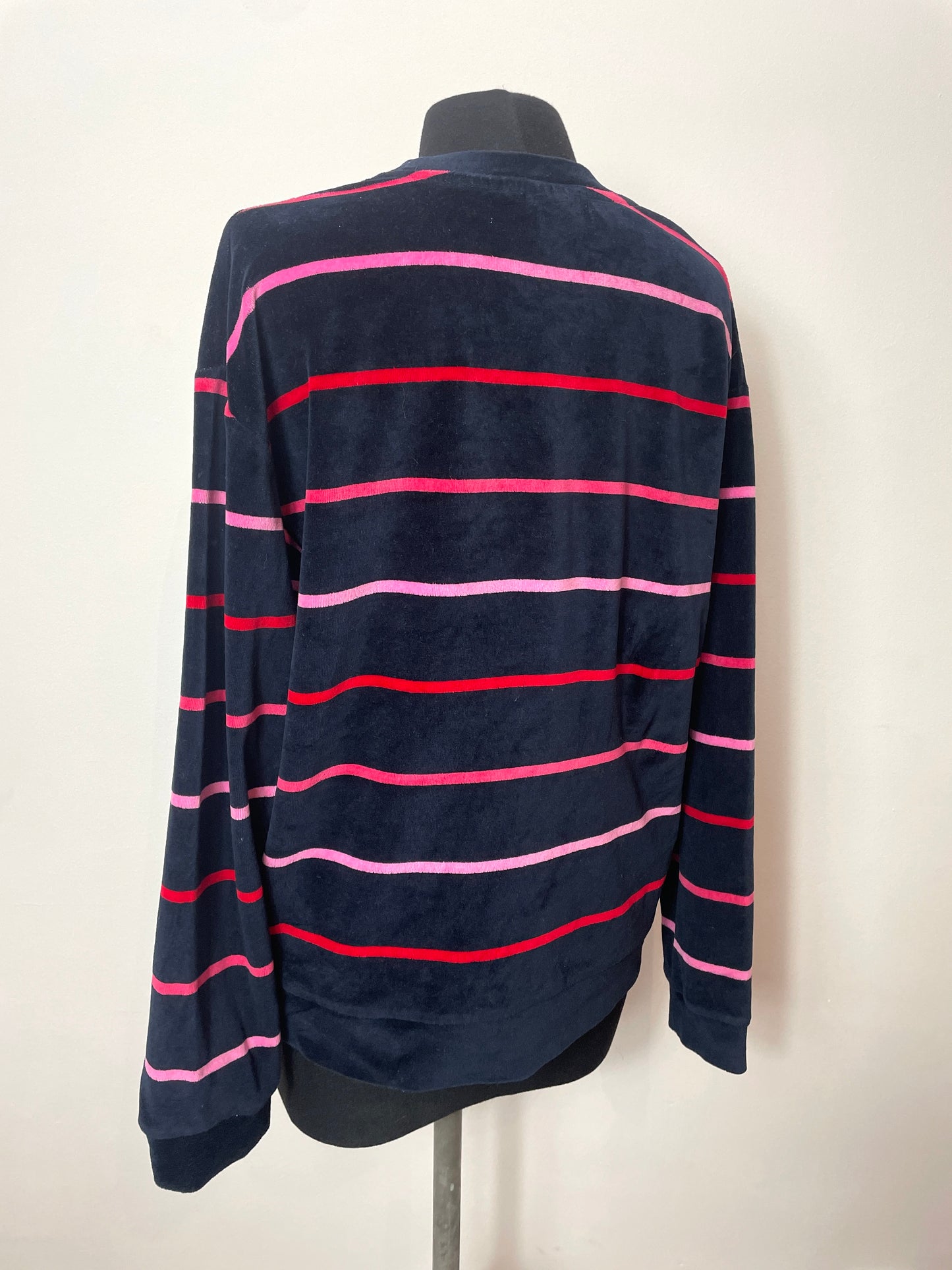 Sweat en velours rayé