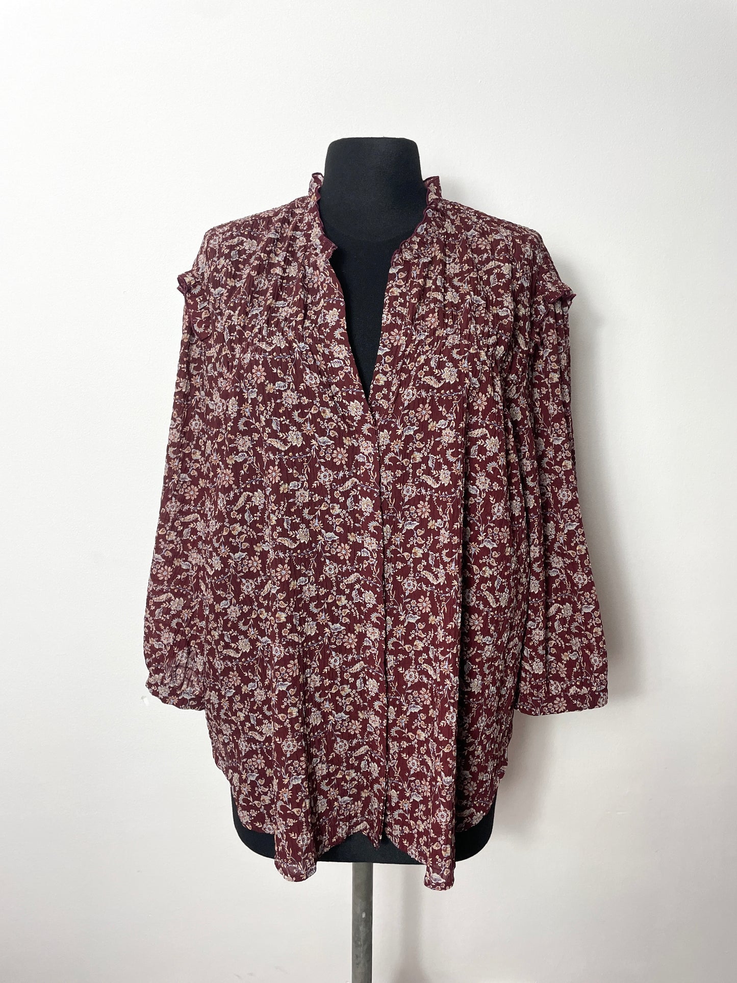Blouse à fleurs T48