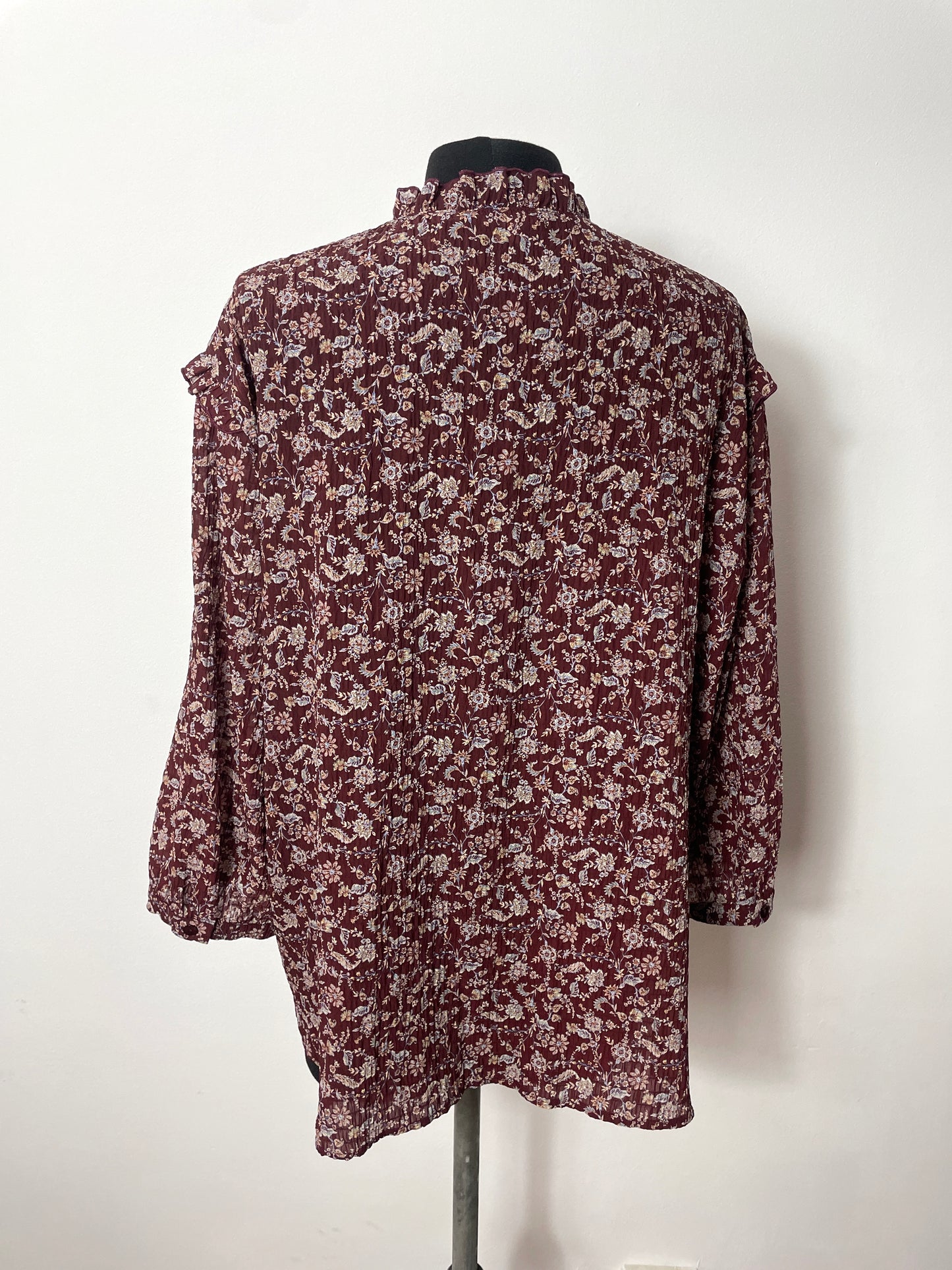Blouse à fleurs T48