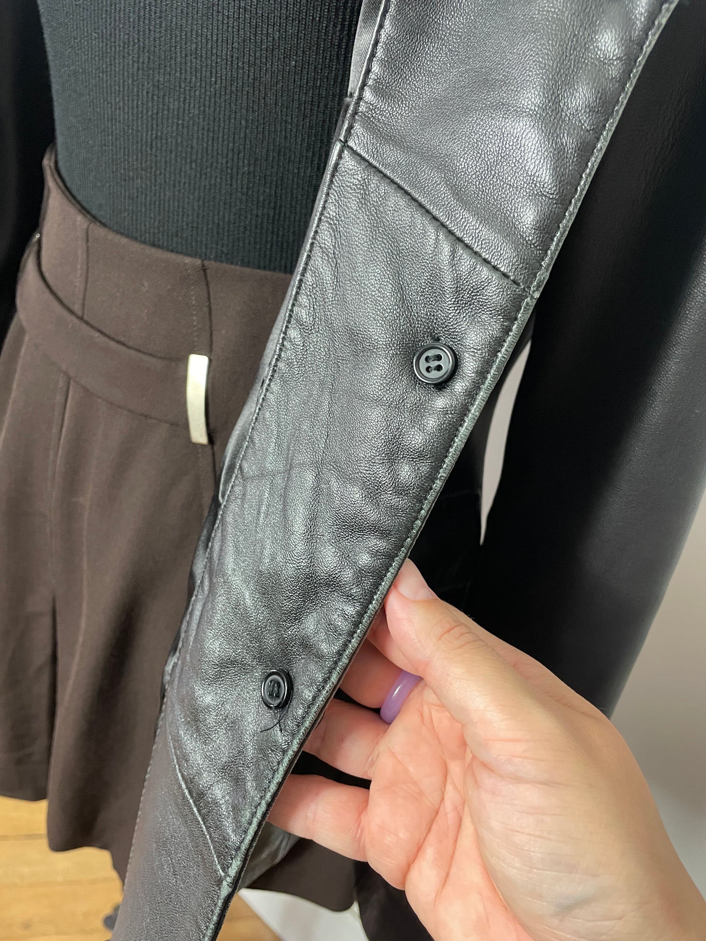 Veste en cuir 90s