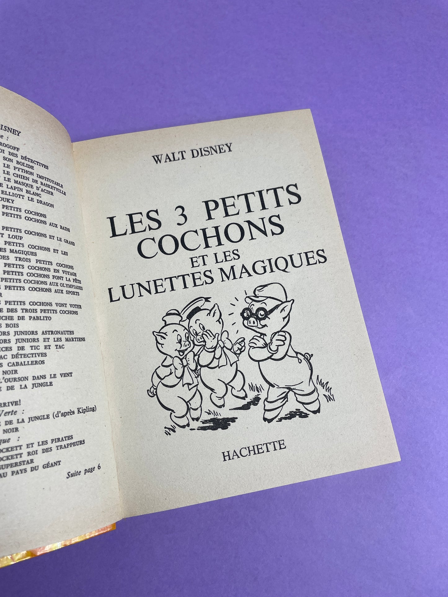 Livre Les 3 Petits Cochons et les lunettes magiques 1981