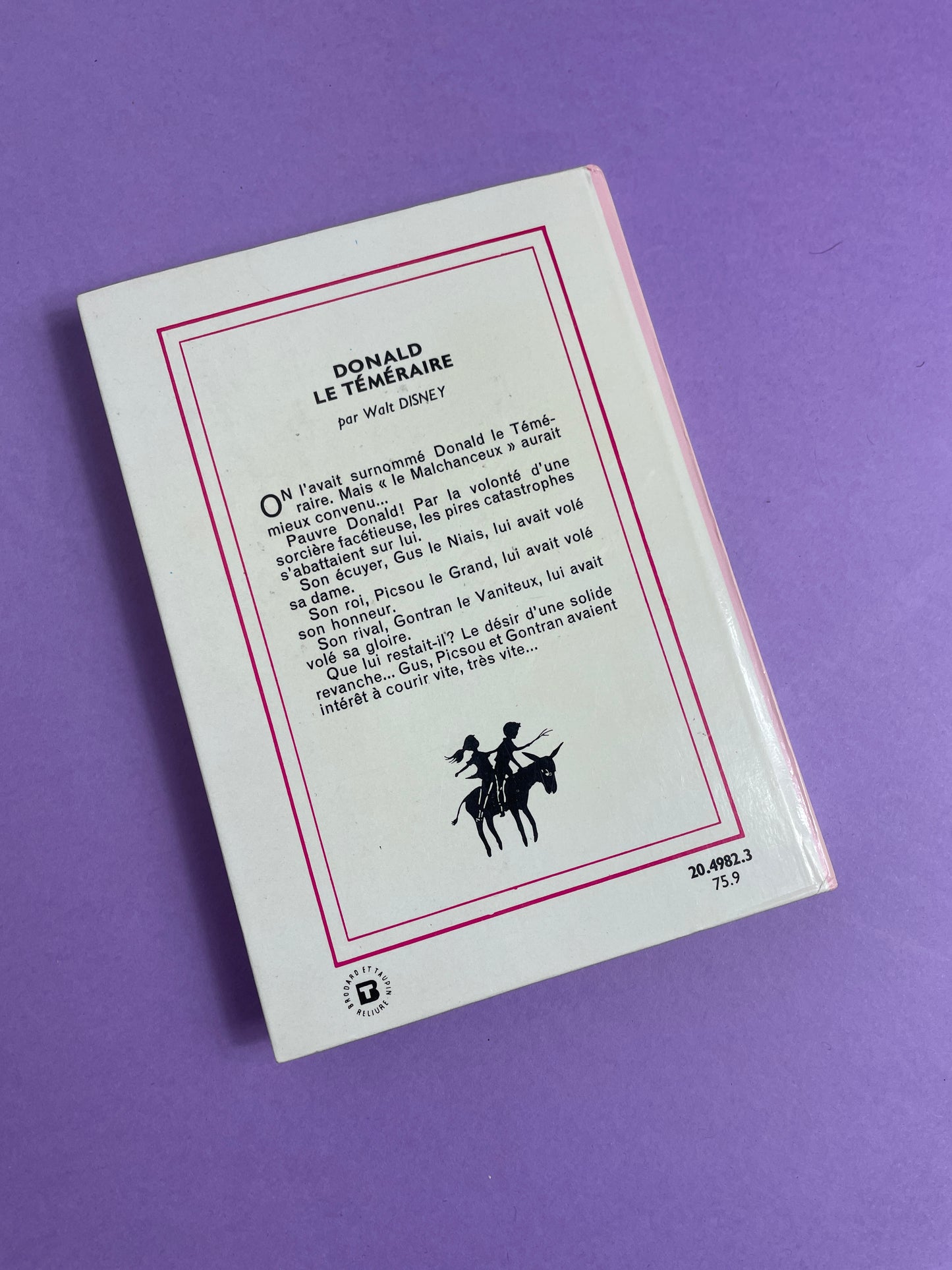 Livre Donald Bibliothèque Rose 1975