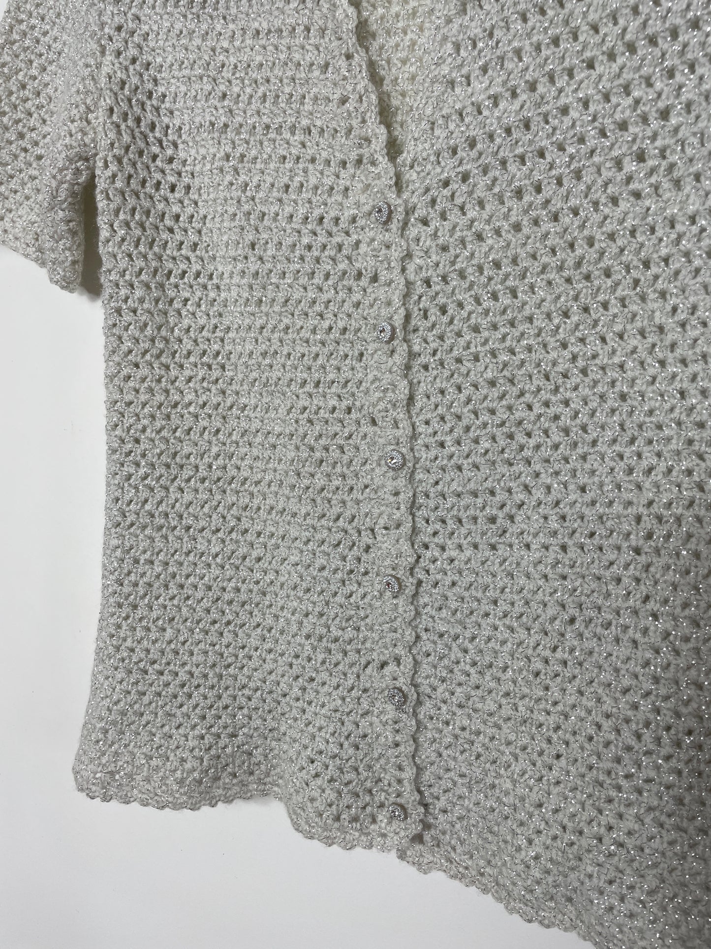 Cardigan en crochet 70's