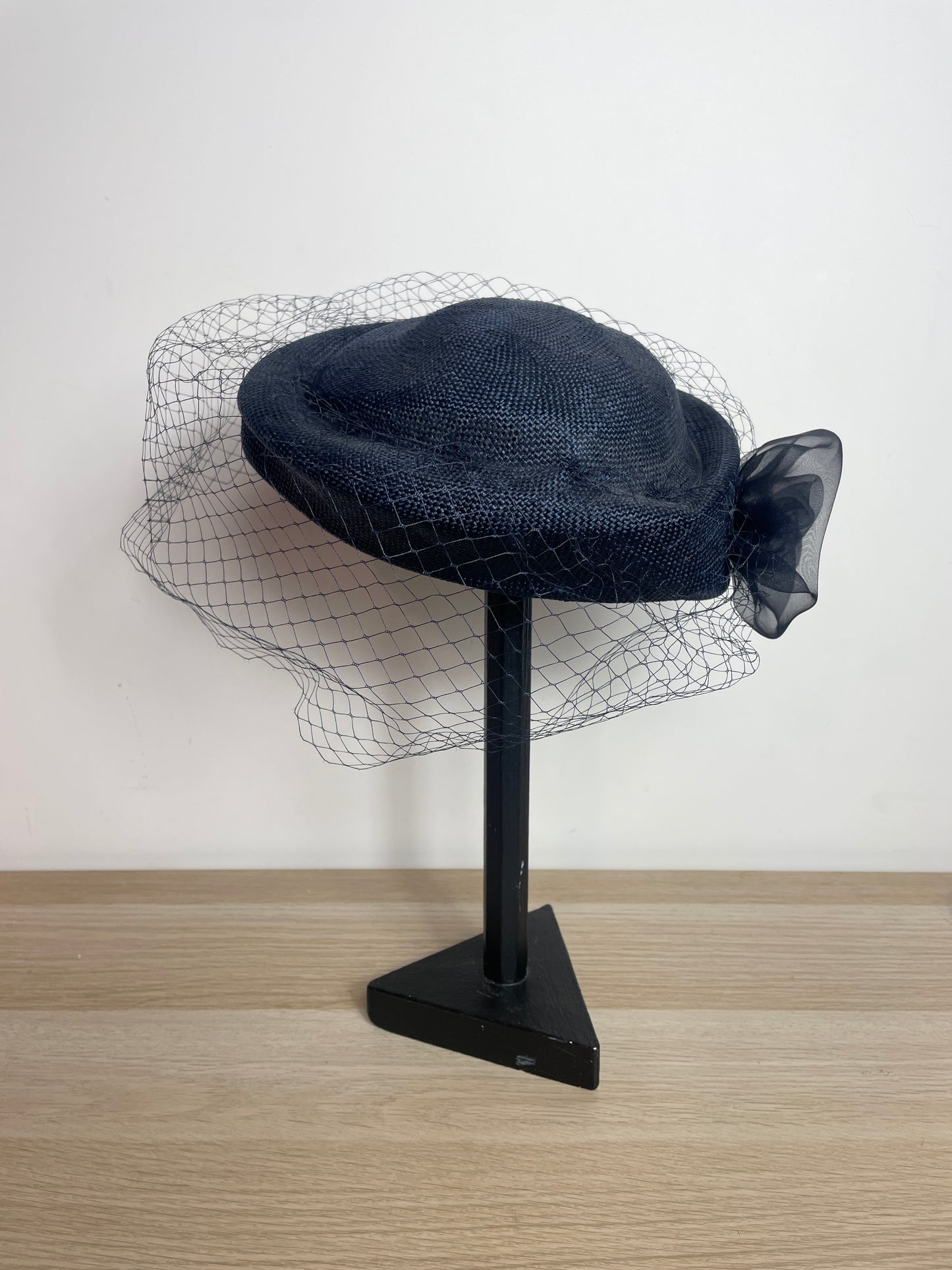 Bibi vintage à voilette bleu