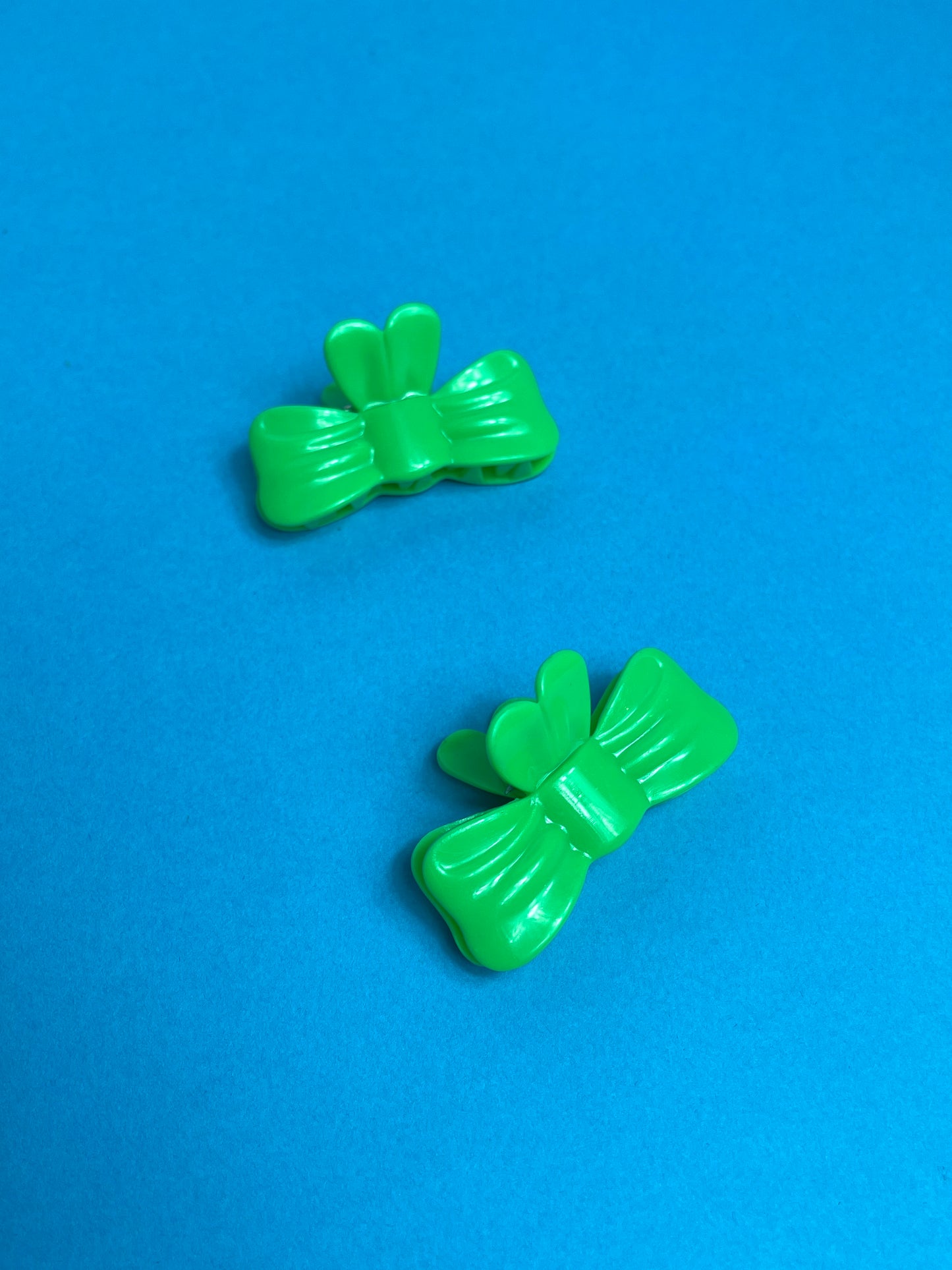 Barrettes 80's vertes