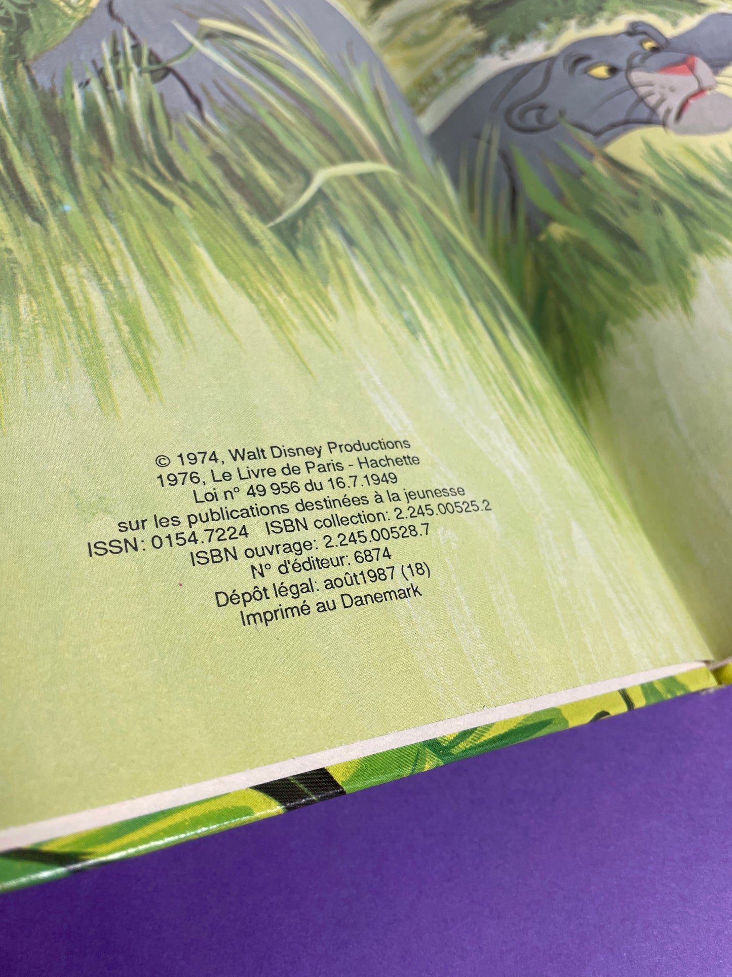 Mickey Club du livre Le livre de la jungle 1987
