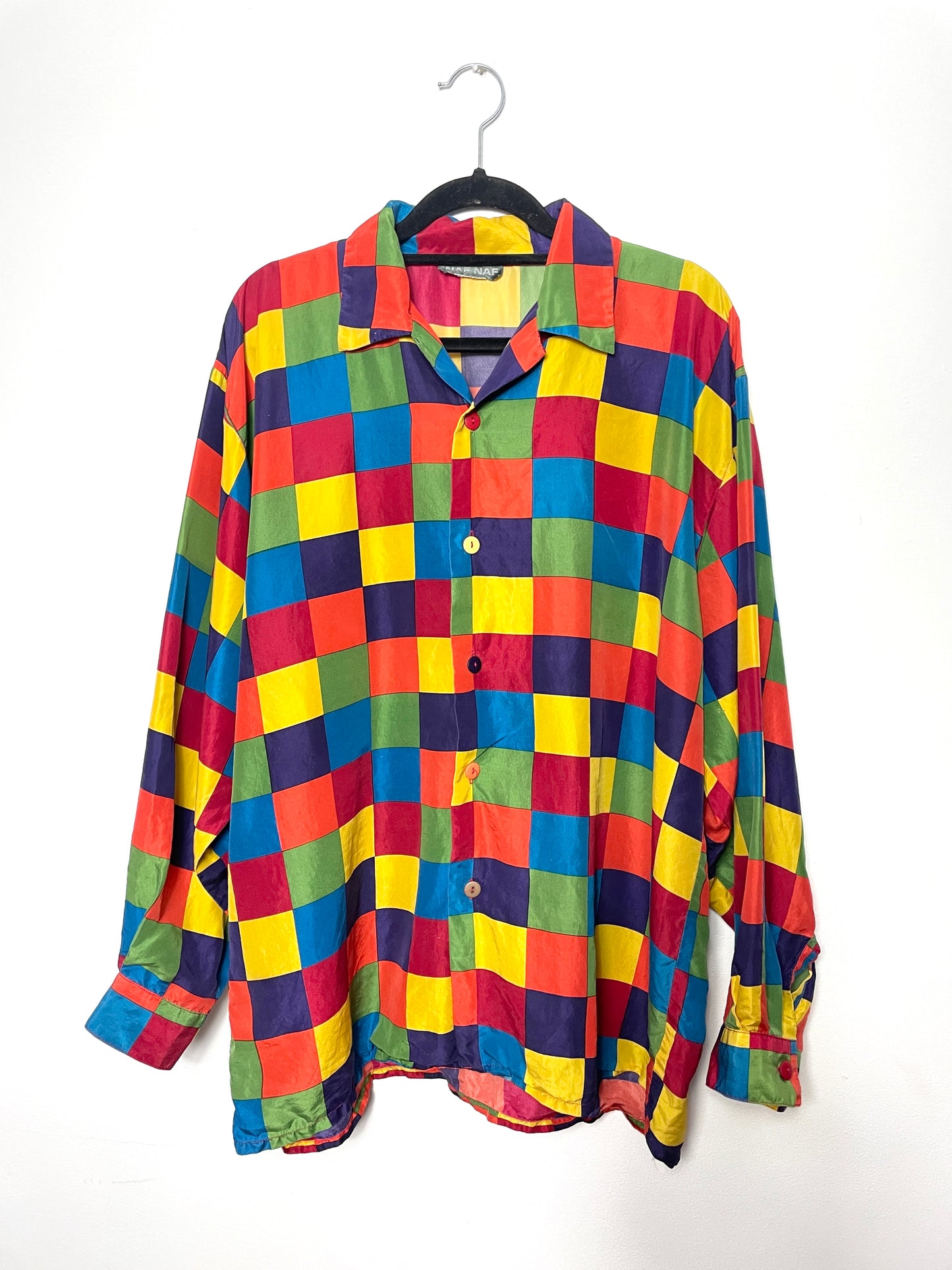 Chemise vintage Naf Naf en soie